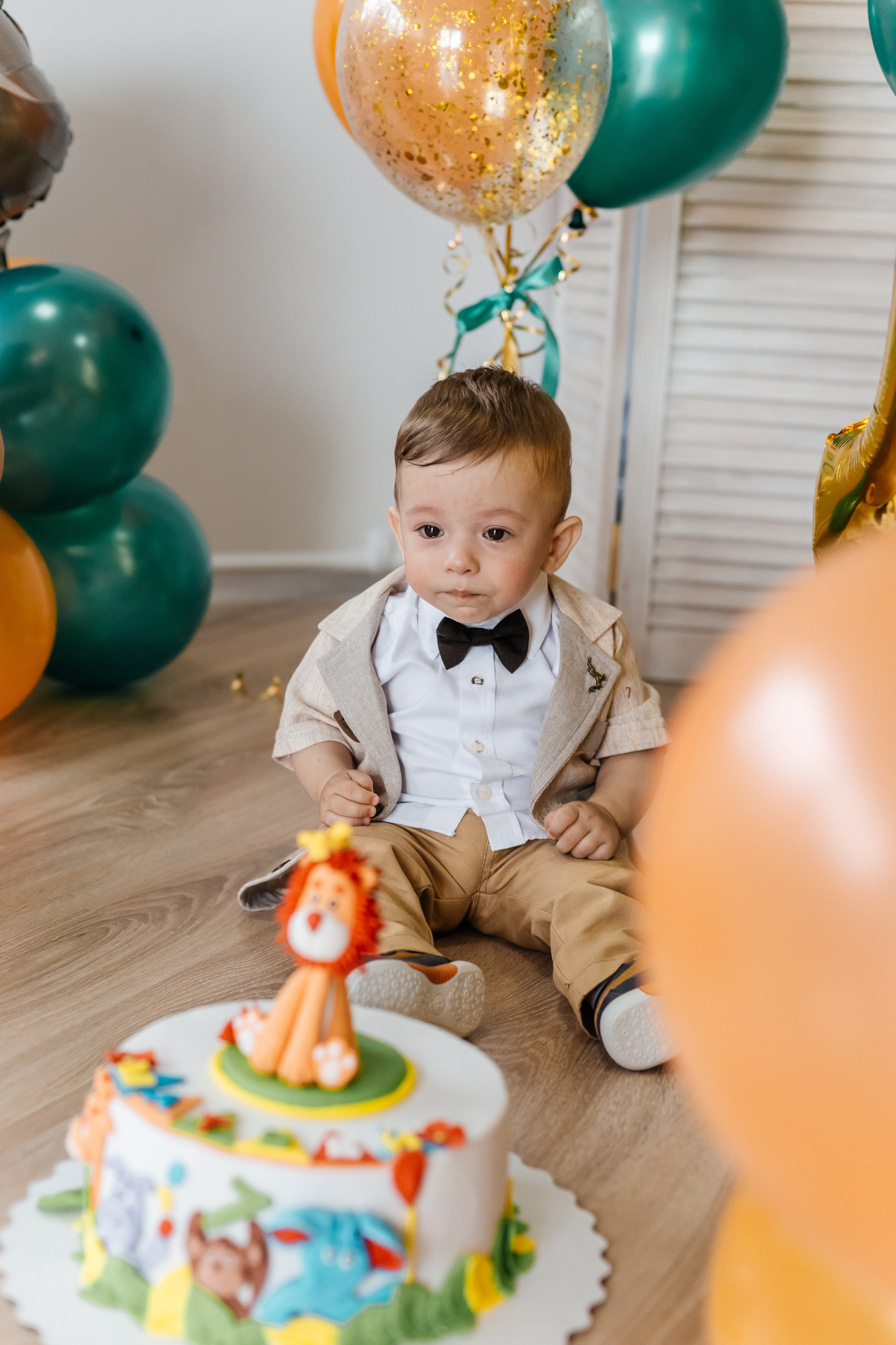 Первый день рождения (съемка в студии). Ольга Плаксина фотограф в Саратове