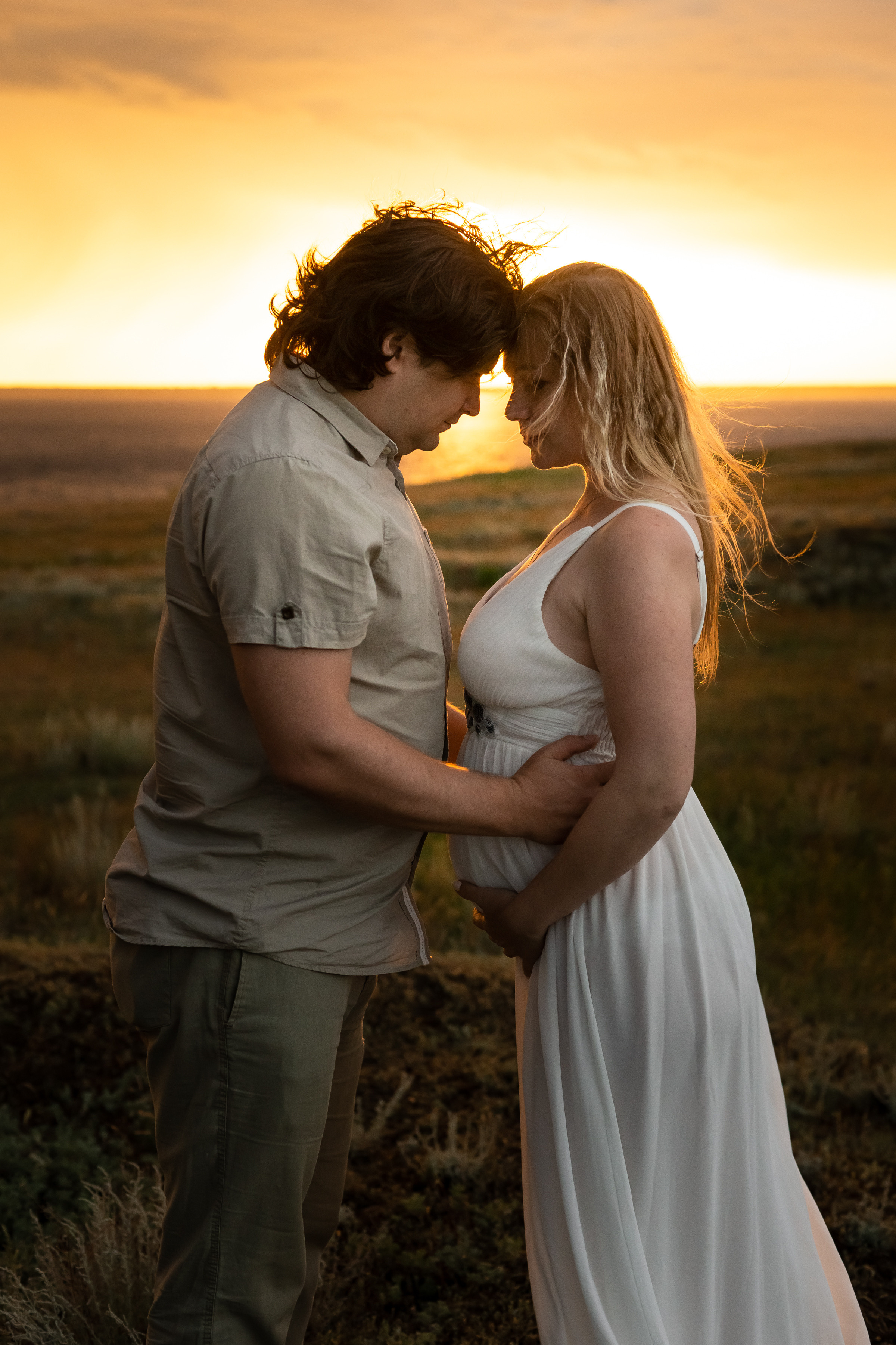 Татьяна и Алексей съемка беременности на рассвете. Ольга Плаксина фотограф в Саратове