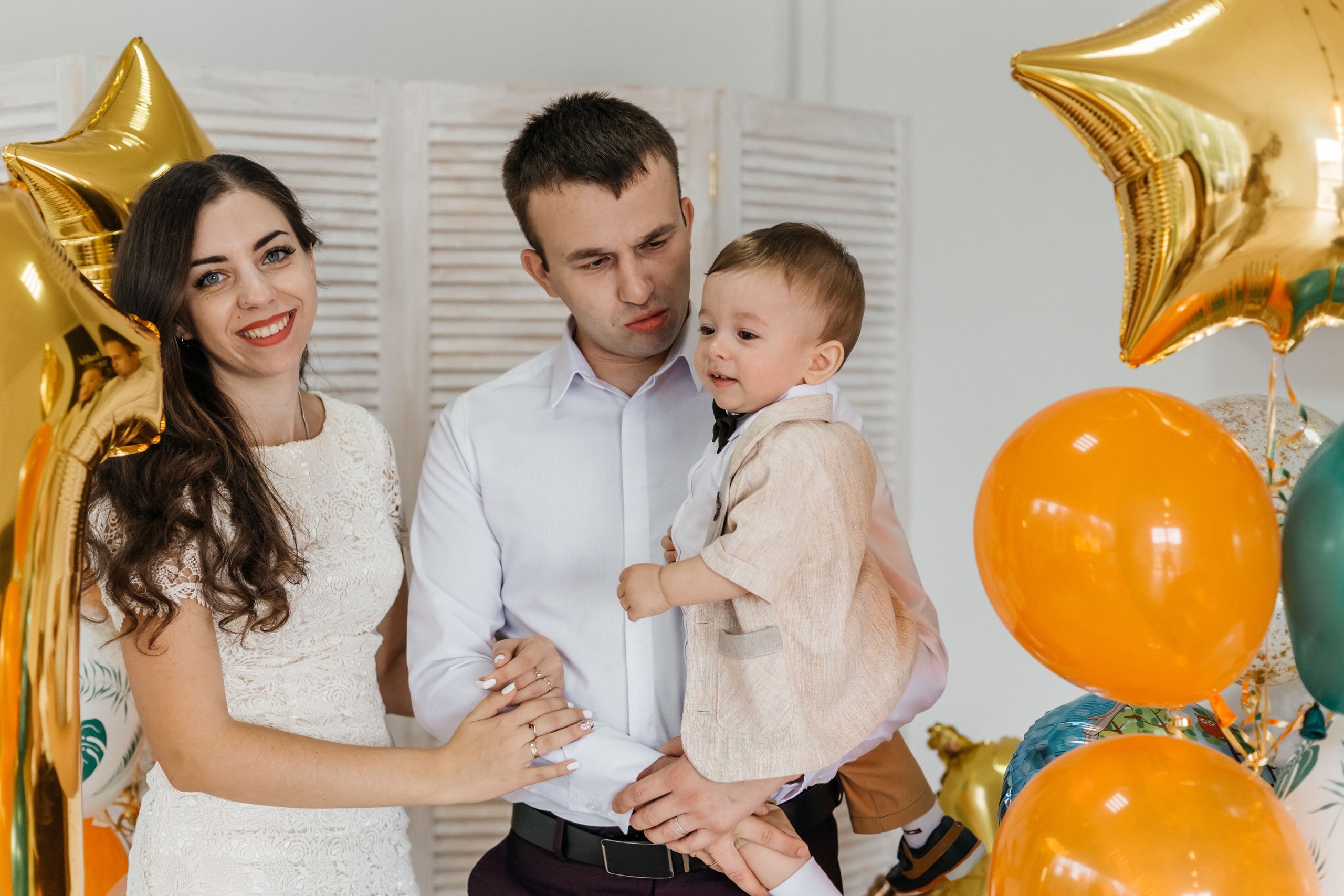 Первый день рождения (съемка в студии). Ольга Плаксина фотограф в Саратове