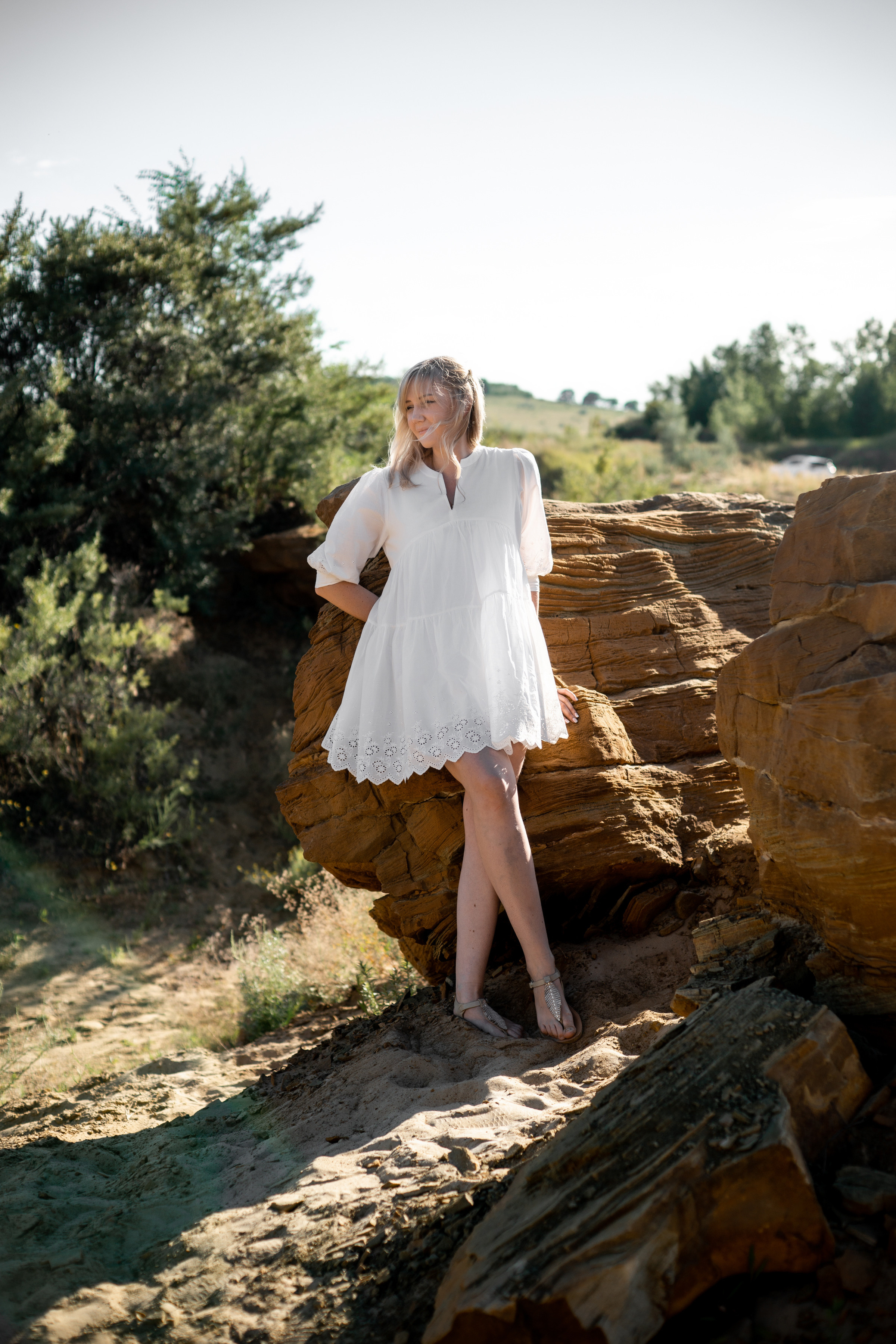 Семейная фотосессия в песчаном карьере на закате летом. Ольга Плаксина фотограф в Саратове