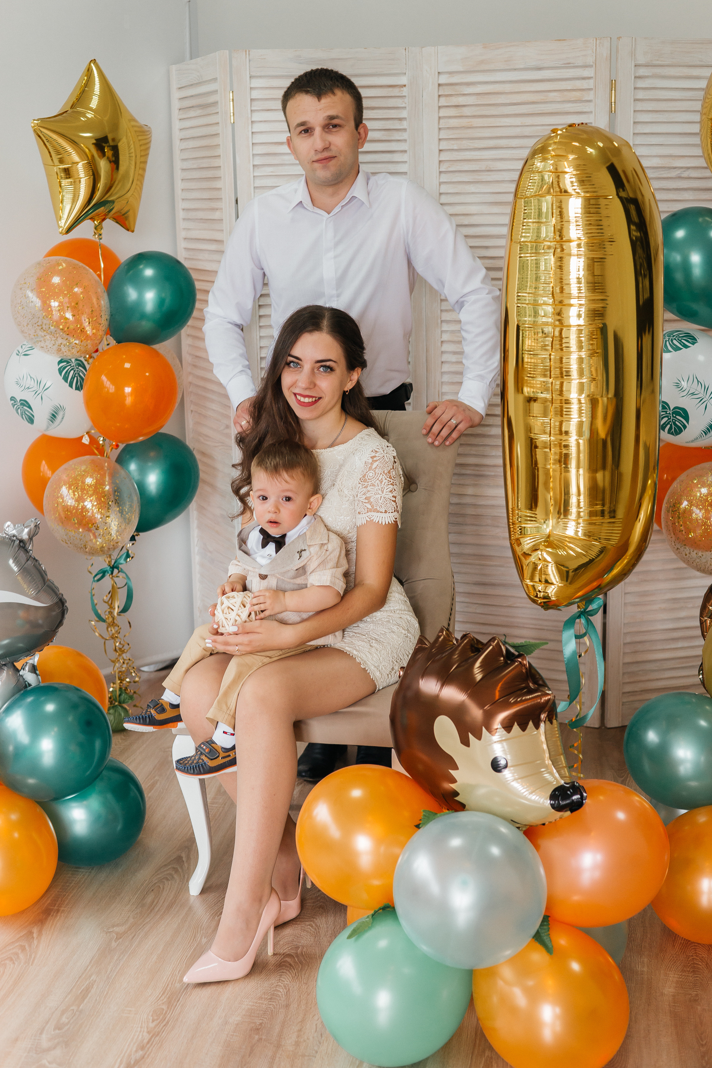 Первый день рождения (съемка в студии). Ольга Плаксина фотограф в Саратове