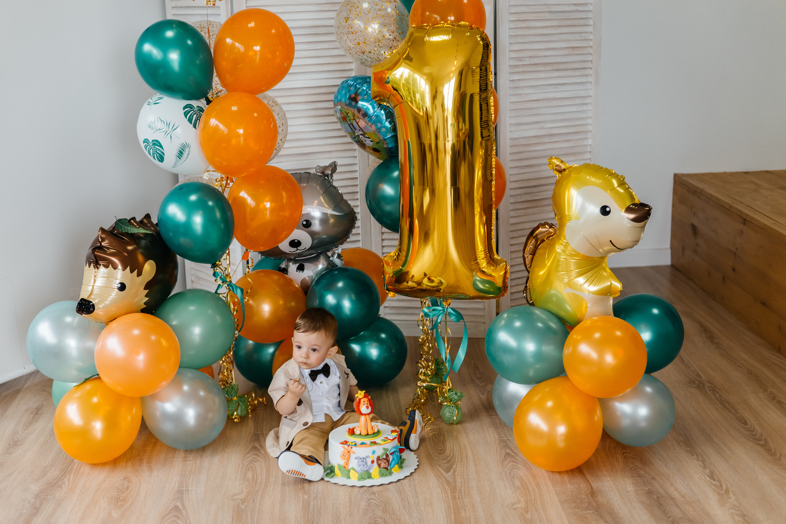 Первый день рождения (съемка в студии). Ольга Плаксина фотограф в Саратове