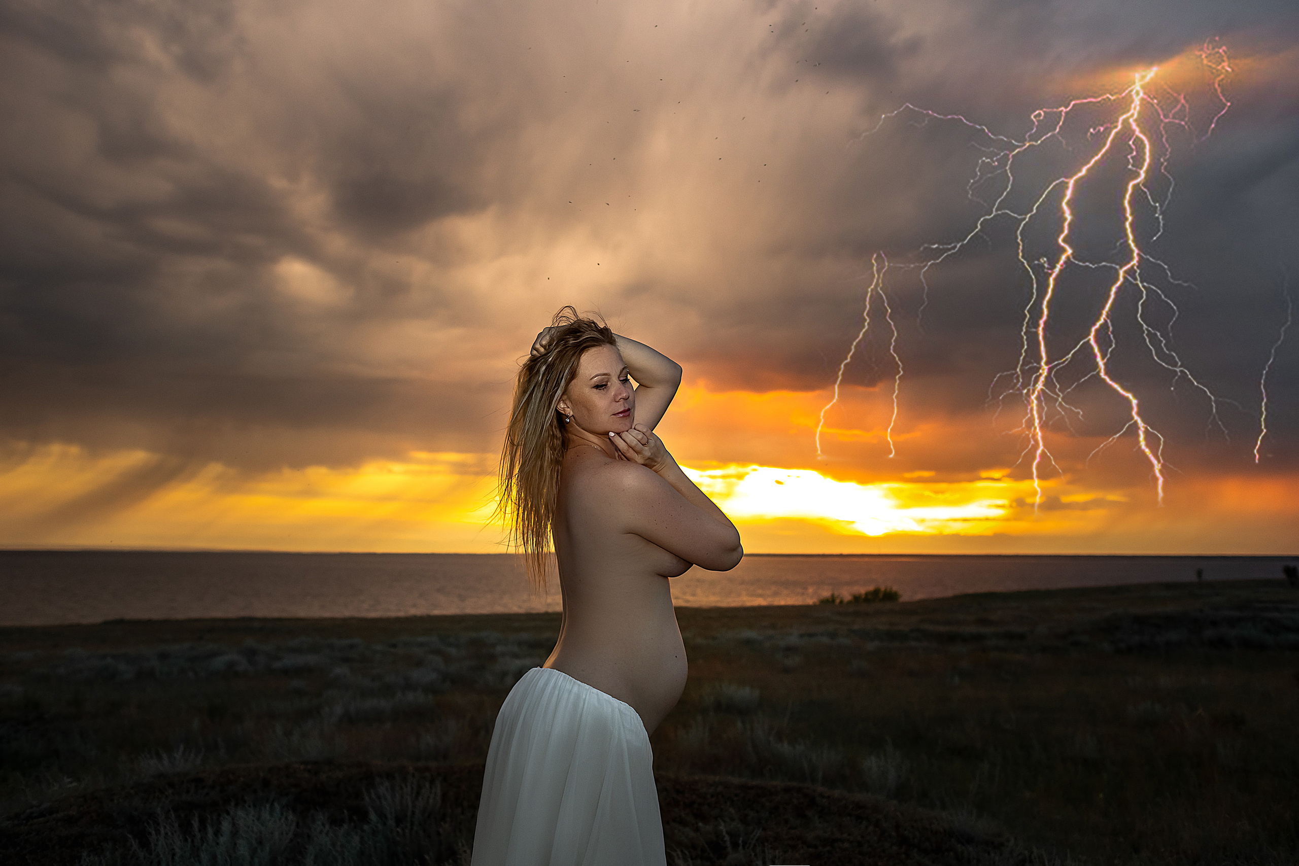 Татьяна и Алексей съемка беременности на рассвете. Ольга Плаксина фотограф в Саратове