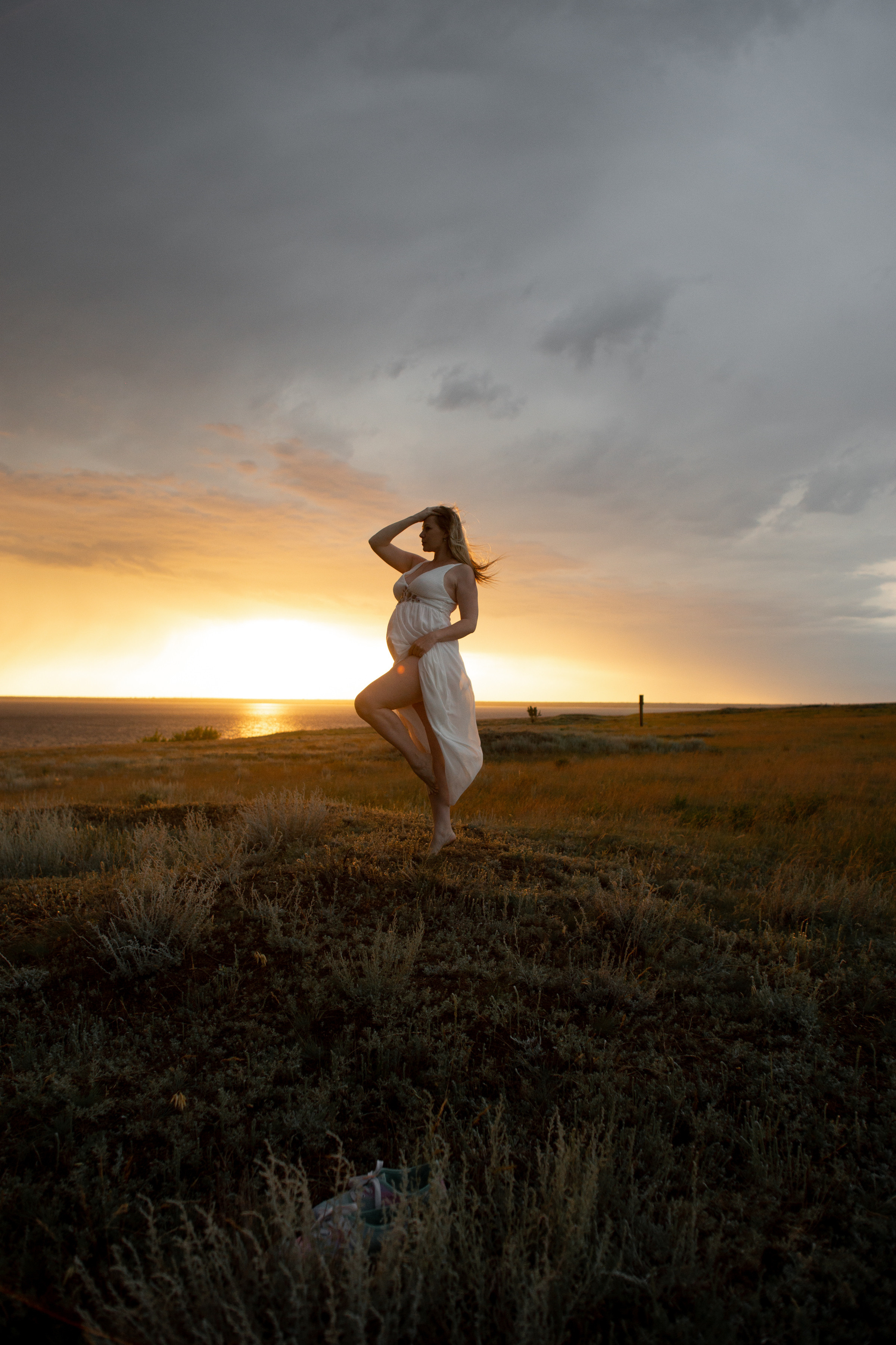 Татьяна и Алексей съемка беременности на рассвете. Ольга Плаксина фотограф в Саратове