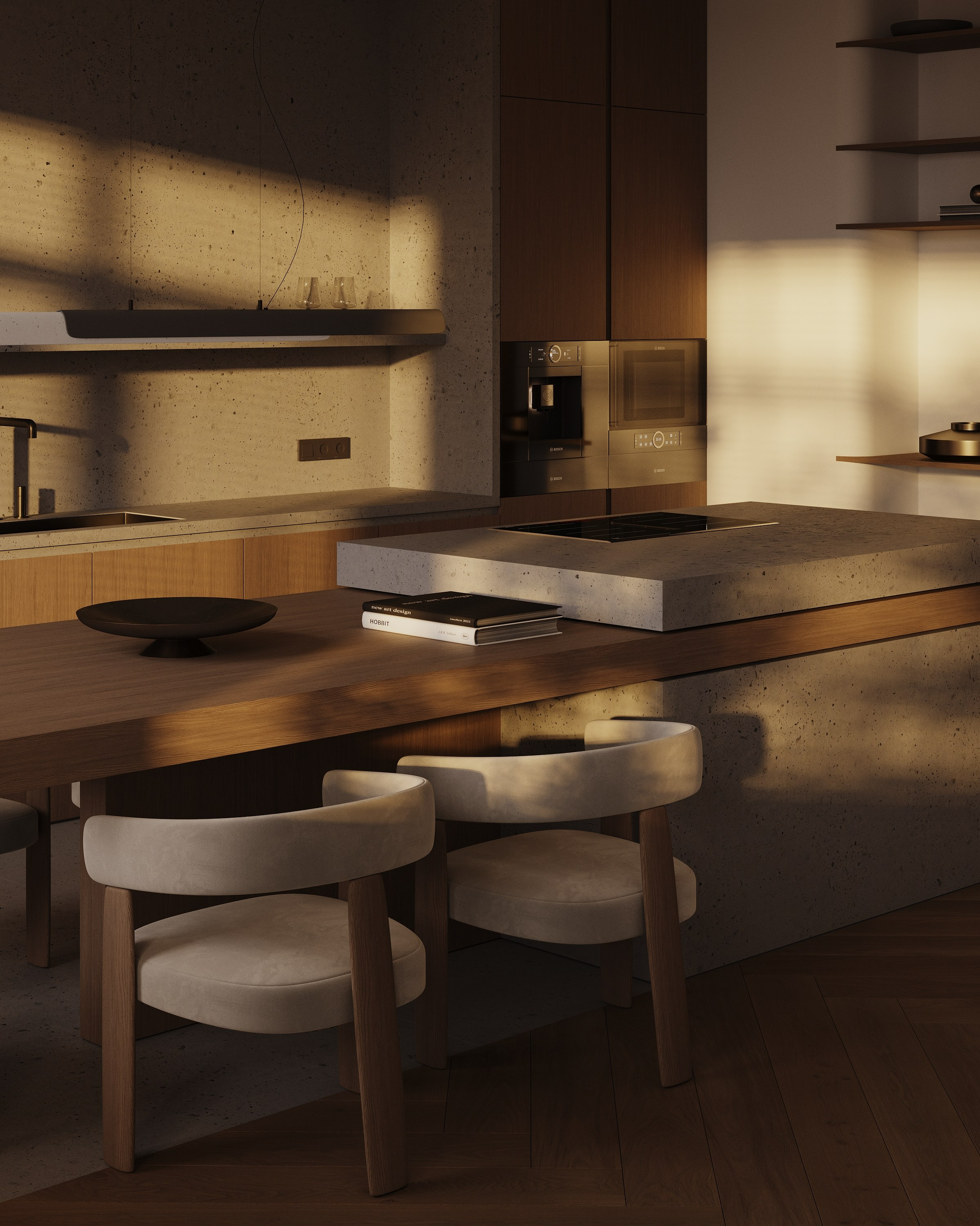 Кухня- гостиная. 3D визуализатор