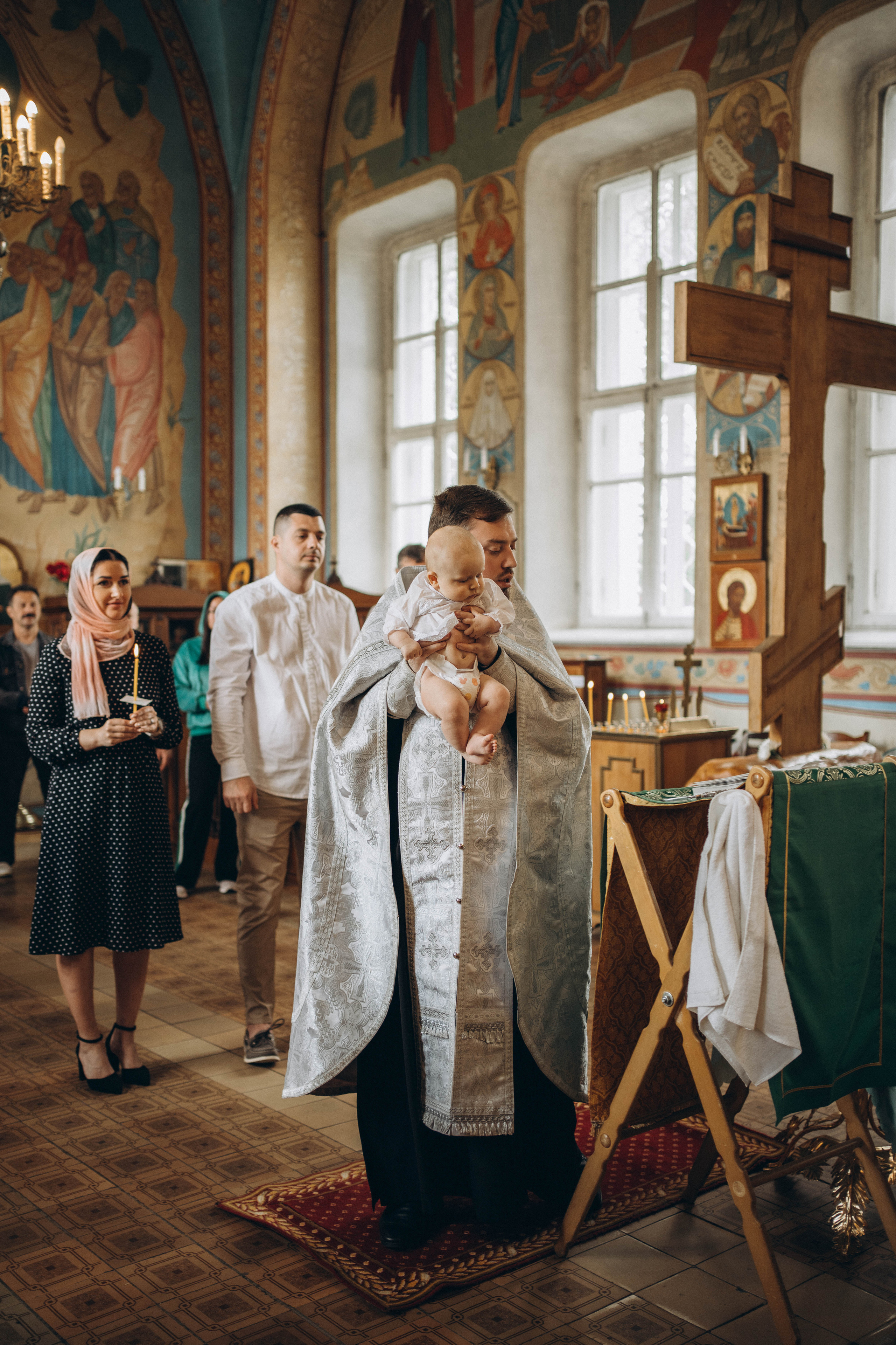 Крещение Егора с. Ивановское. Семейный и детский фотограф г. Ногинск Катерина Ганюхина