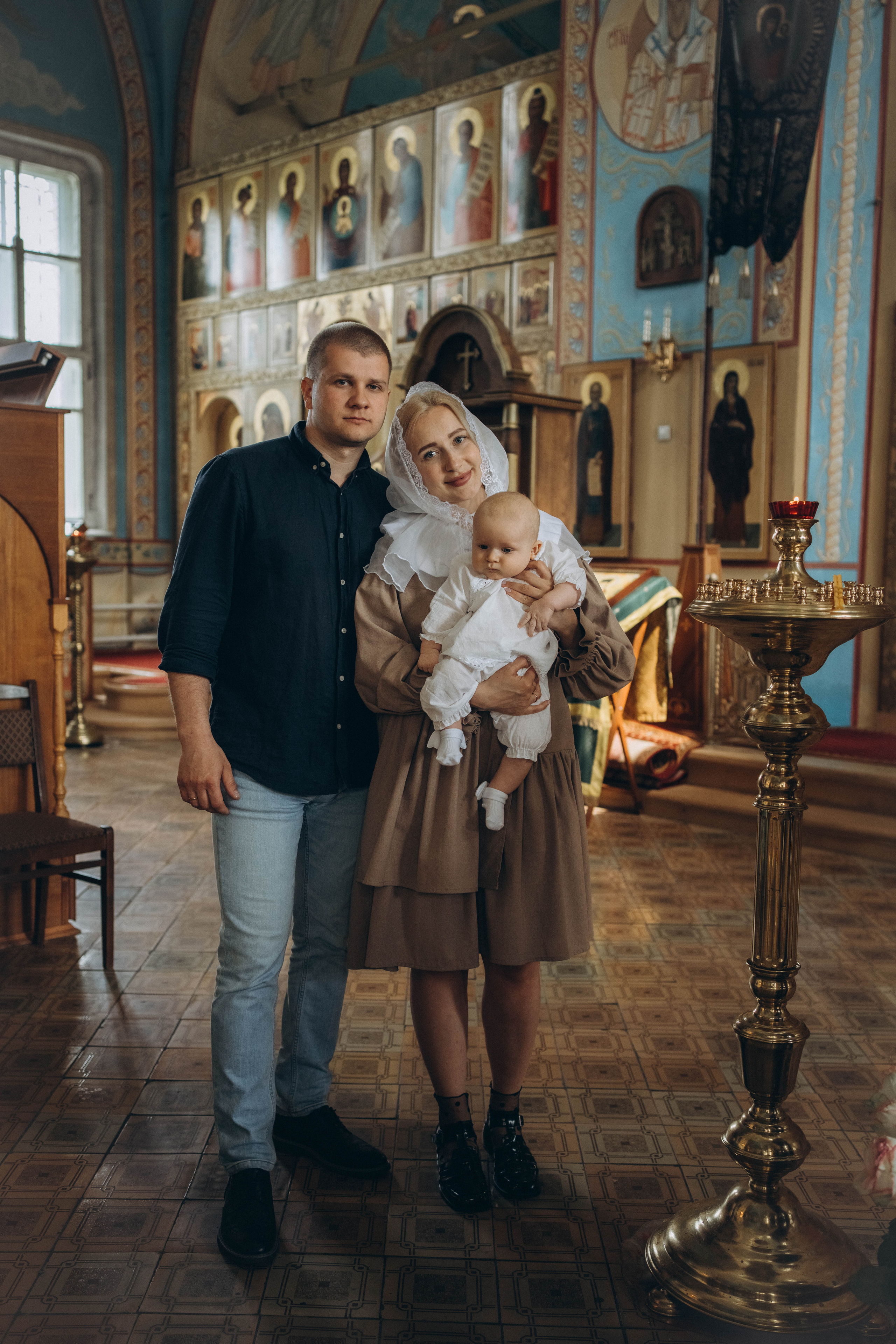 Крещение Егора с. Ивановское. Семейный и детский фотограф г. Ногинск Катерина Ганюхина