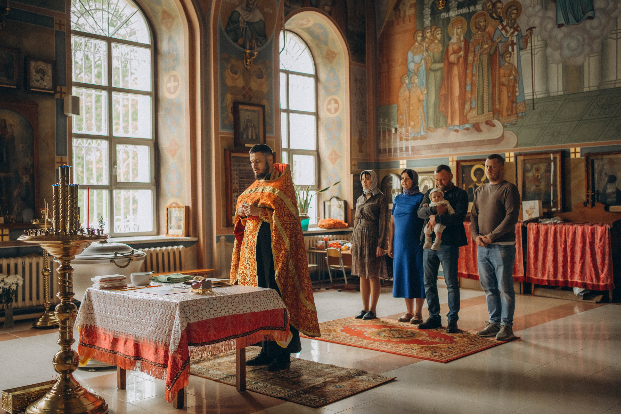 Крещение Дарьи п. Сосновый бор. Семейный и детский фотограф г. Ногинск Катерина Ганюхина