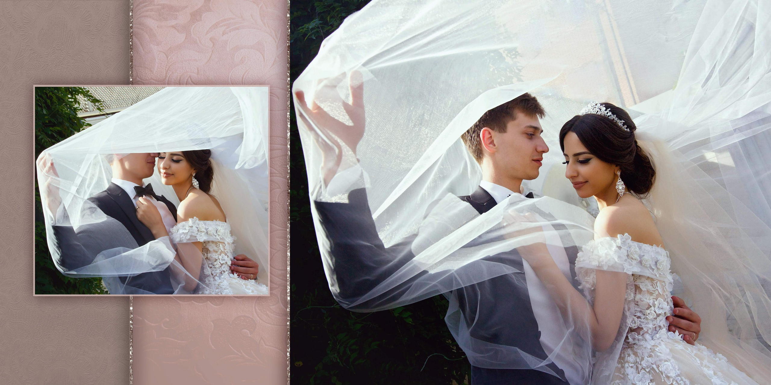 Свадебная фотокнига. Фотограф Кирсанова Наталия. Фотохудожник Наталия Кирсанова