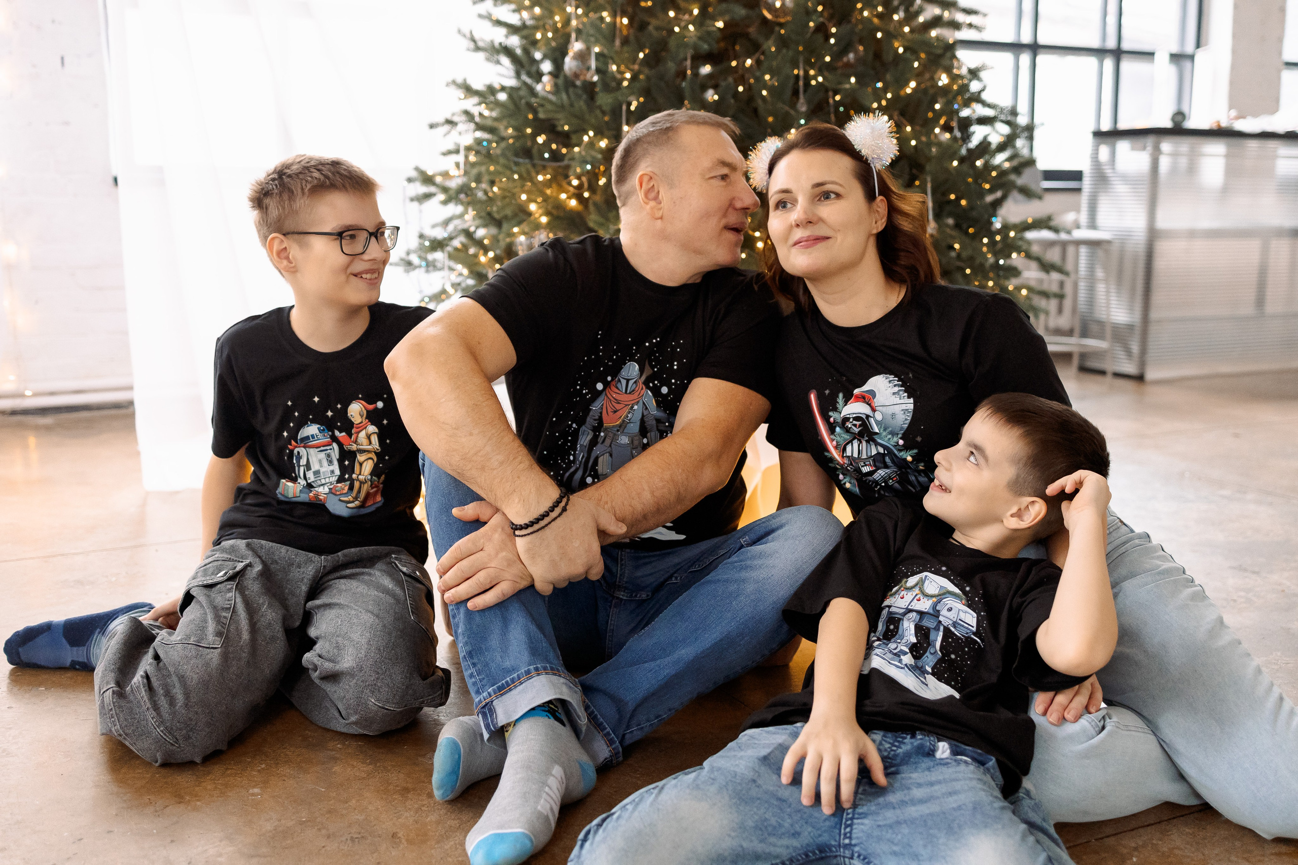 Веселая Новогодняя история. Семейный Фотограф в Москве Евгения Симоненко