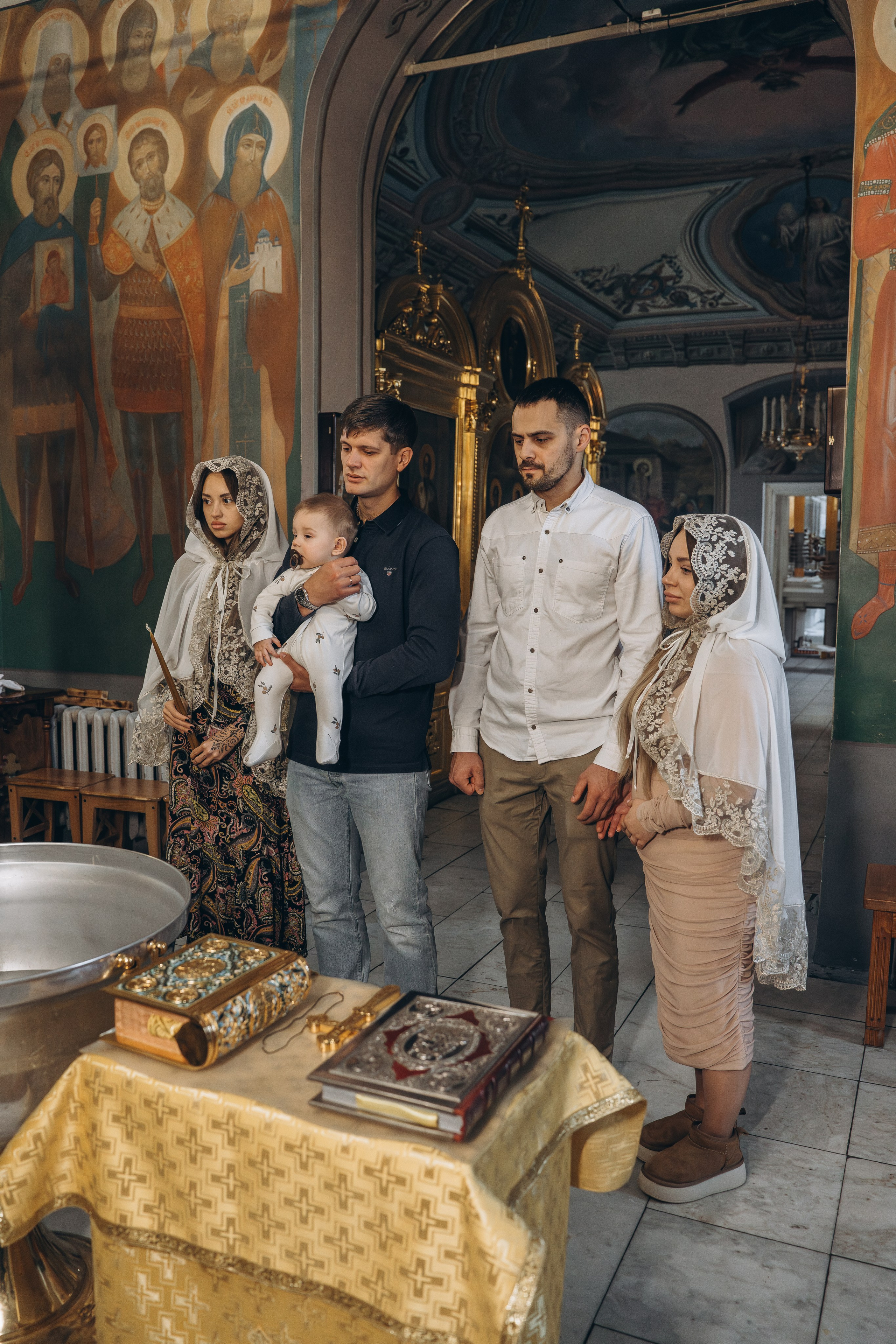 Таинство Крещения Демида. Фотограф Ольга Рубцова в Москве и Московской области