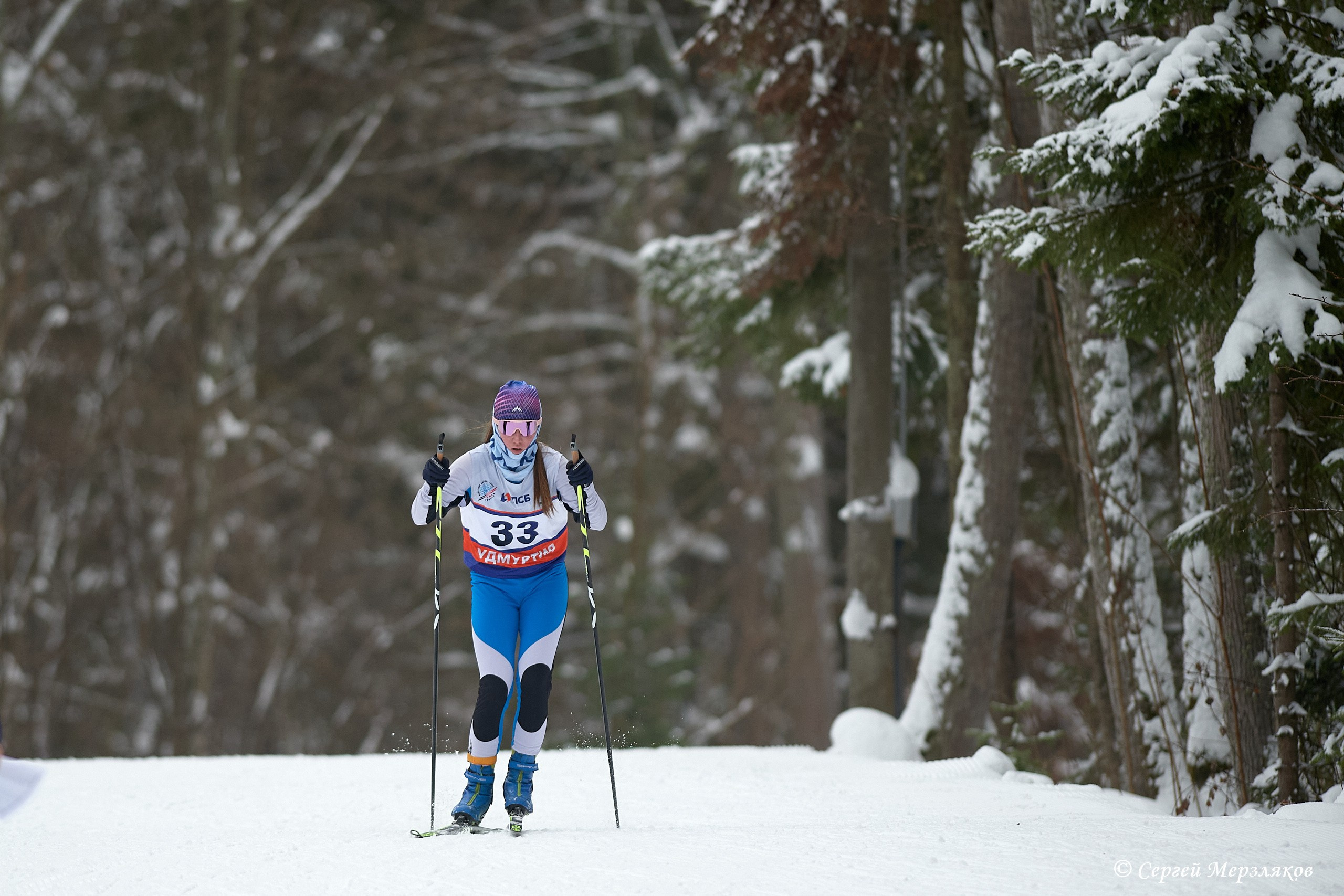 Всероссийские соревнования по лыжным гонкам на призы ЗМС Галины Кулаковой. Спортивный репортажный фотограф в Ижевске Сергей Мерзляков