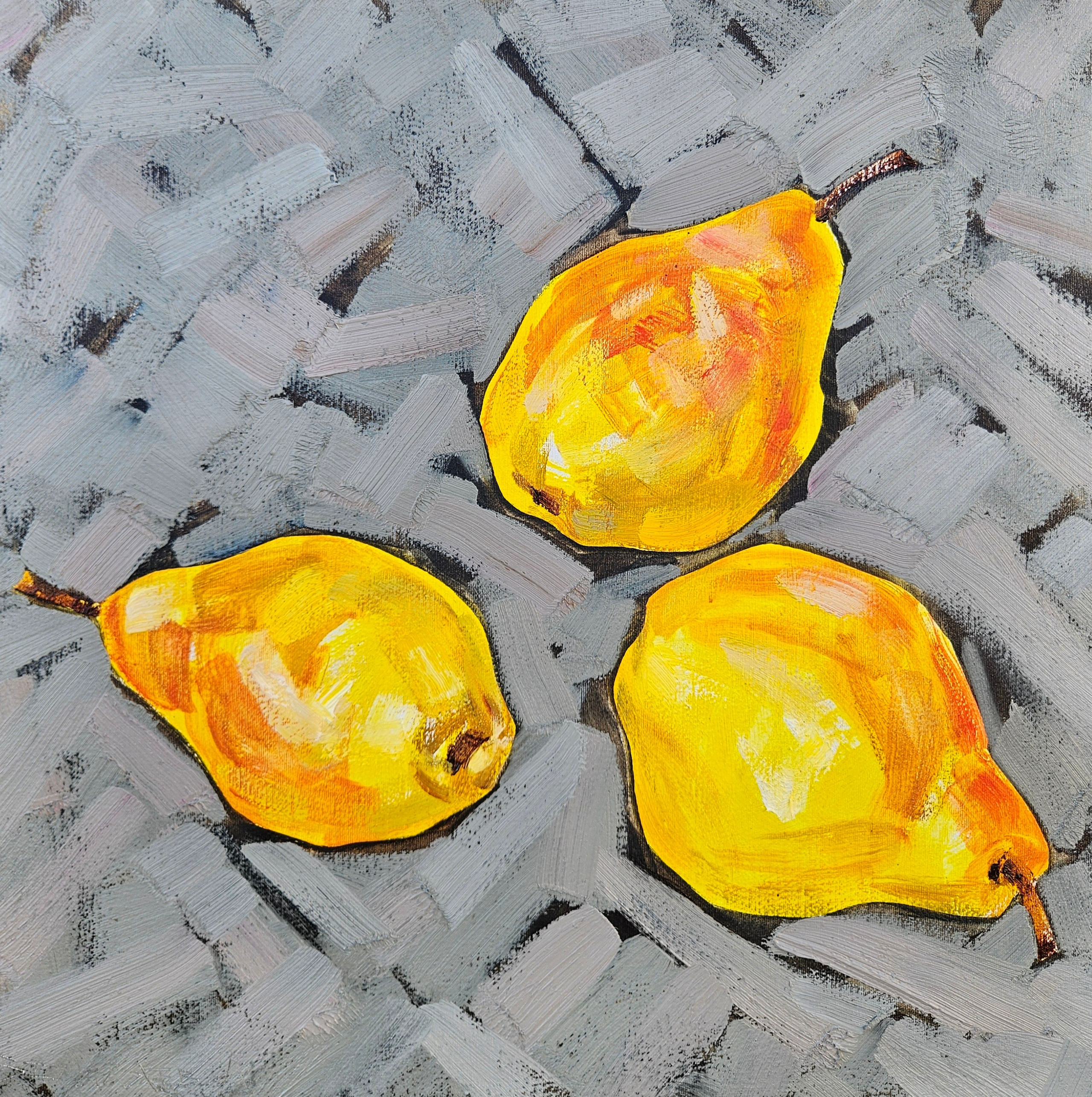 "Груша". 2025. Холст, масло. 40х40. Цена: 10000₽