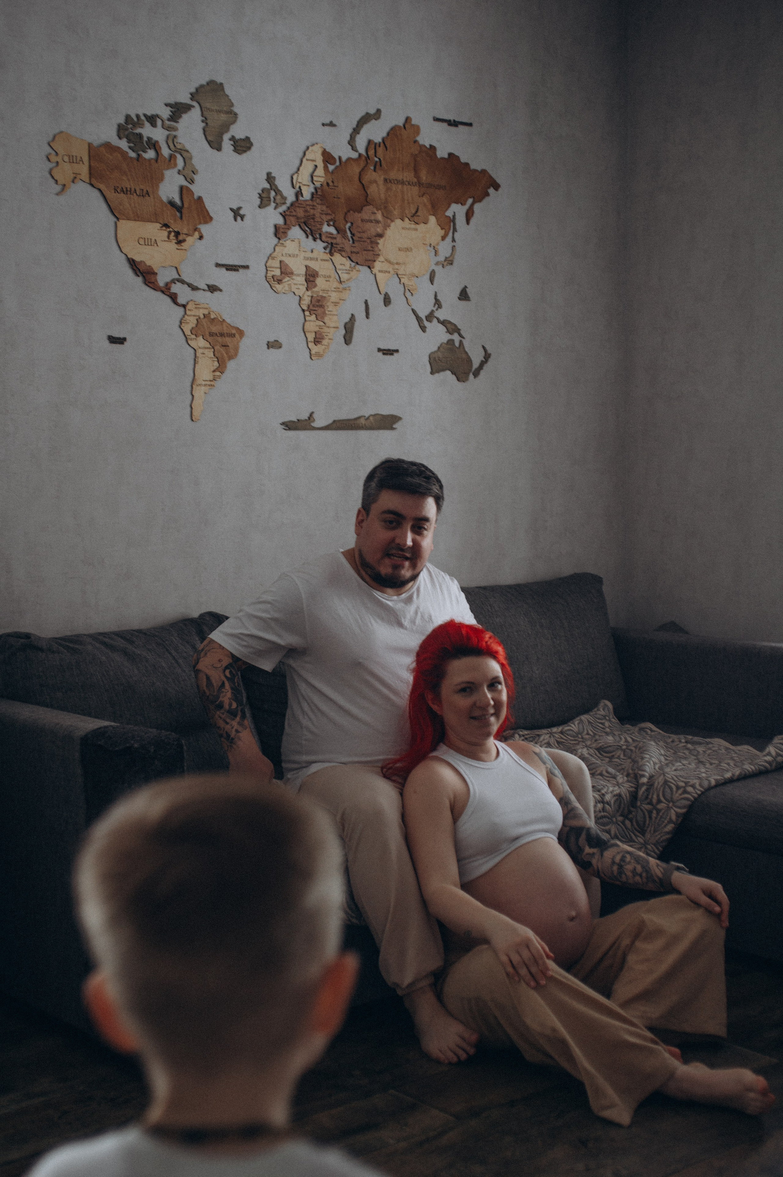 Фотосессия беременности домашняя. Семейный и портретный фотограф в Казани