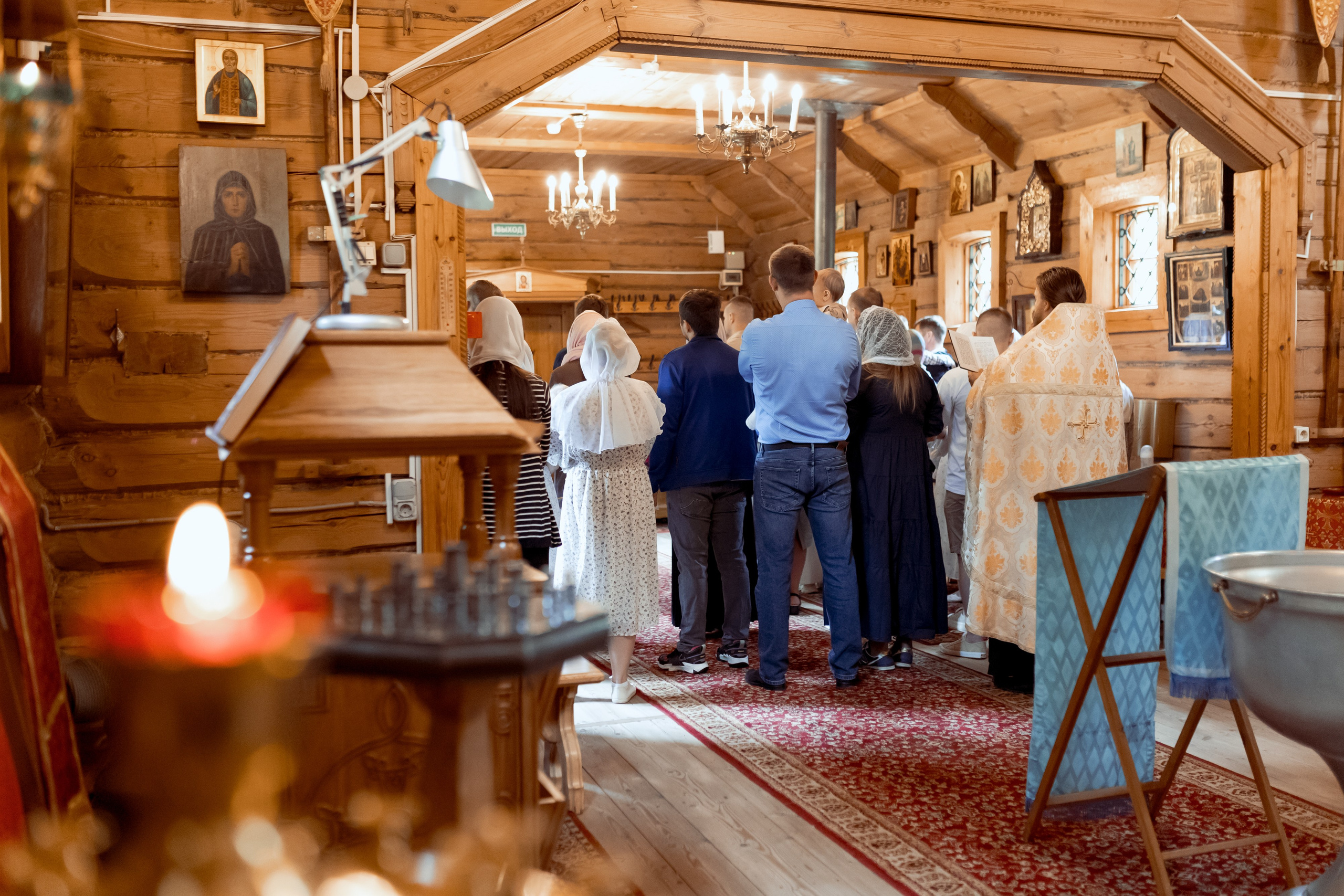 Крещение в Храме святых Новомучеников и Исповедников Российских. Фотограф Валерия Горбунова Подольск Бутово Видное Щербинка