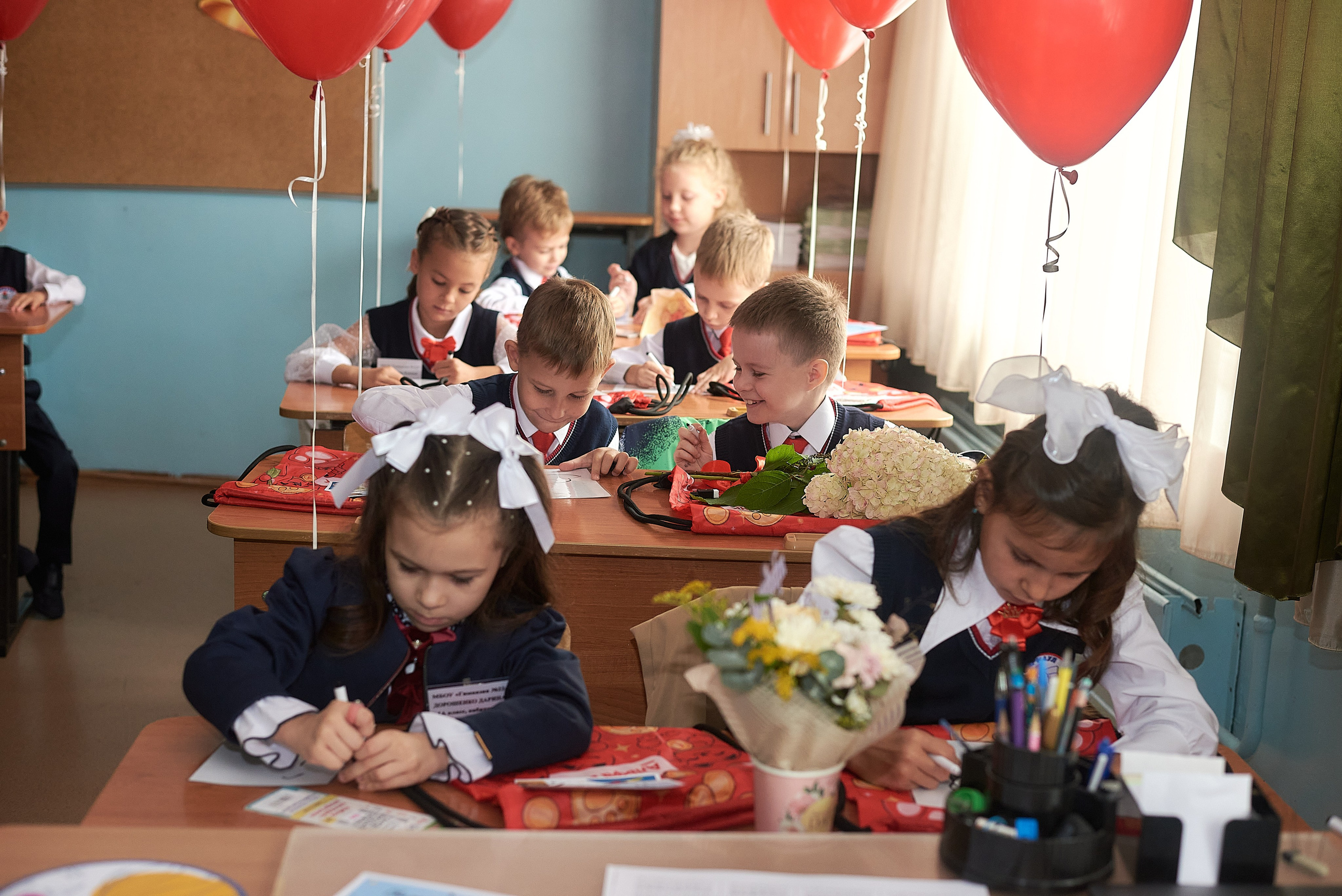 Первый класс. Фотограф Елена Дука. Контент съемка. Семейная фотография