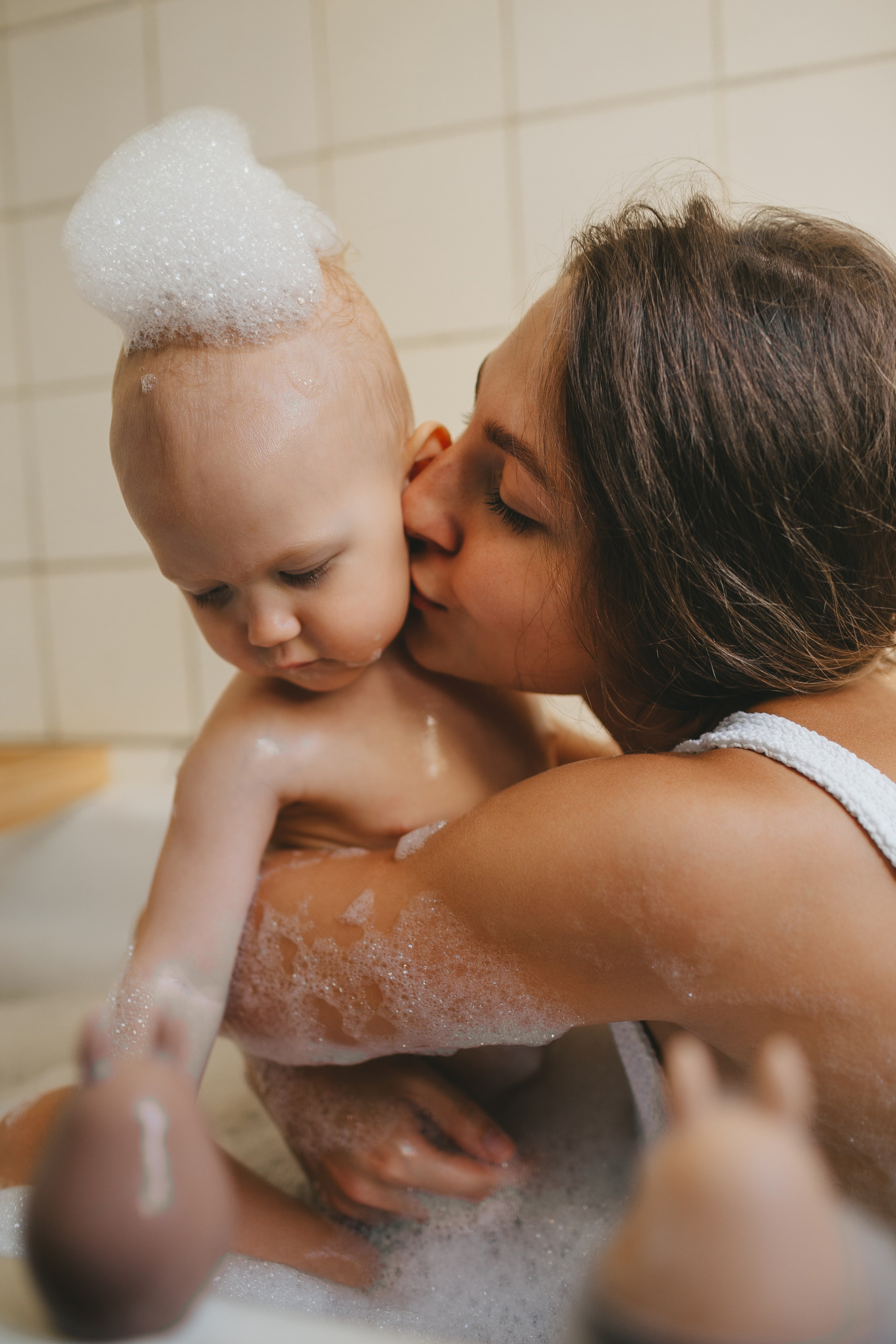 Стас, Даша и Ева (купание в ванной). Семейный и детский фотограф и видеограф в Москве, Дрокина Наталья