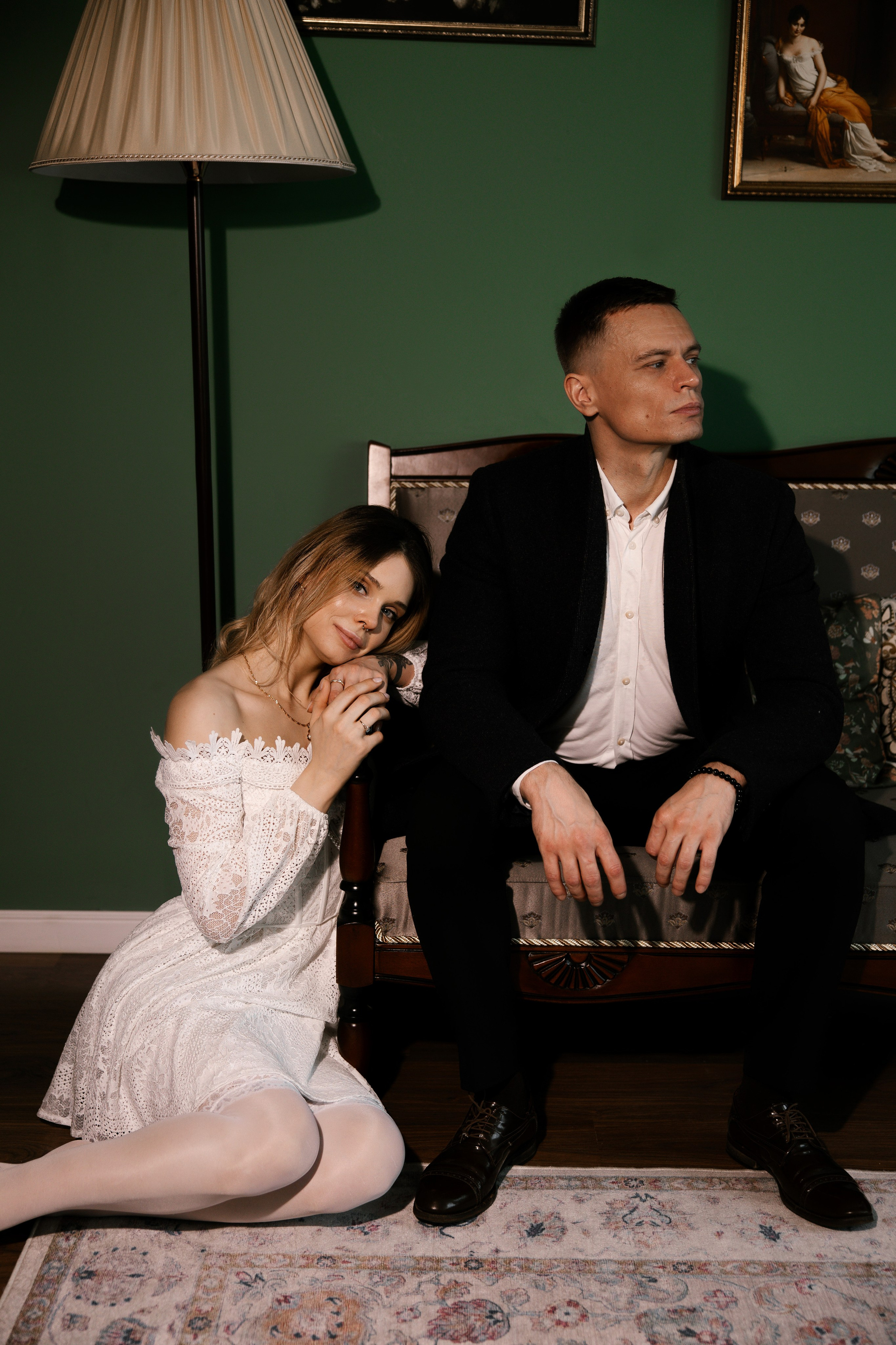 Лина и Вадим в студии Veer. Портретный фотограф в Москве Даша Потоцкая