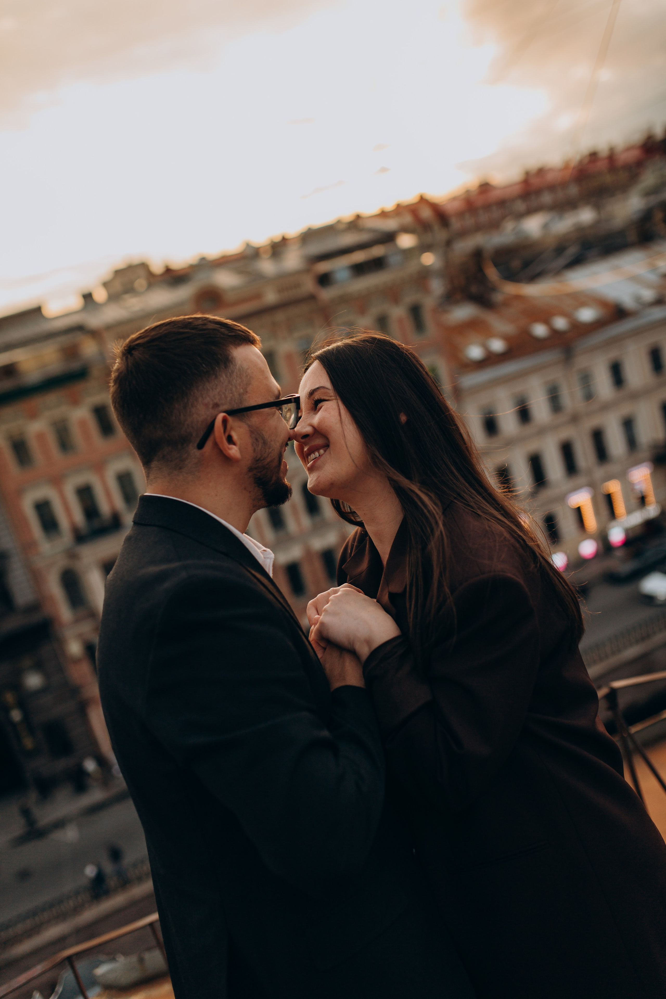 LoveStory на крышах Питера. Фотограф Санкт-Петербург Князева Елизавета