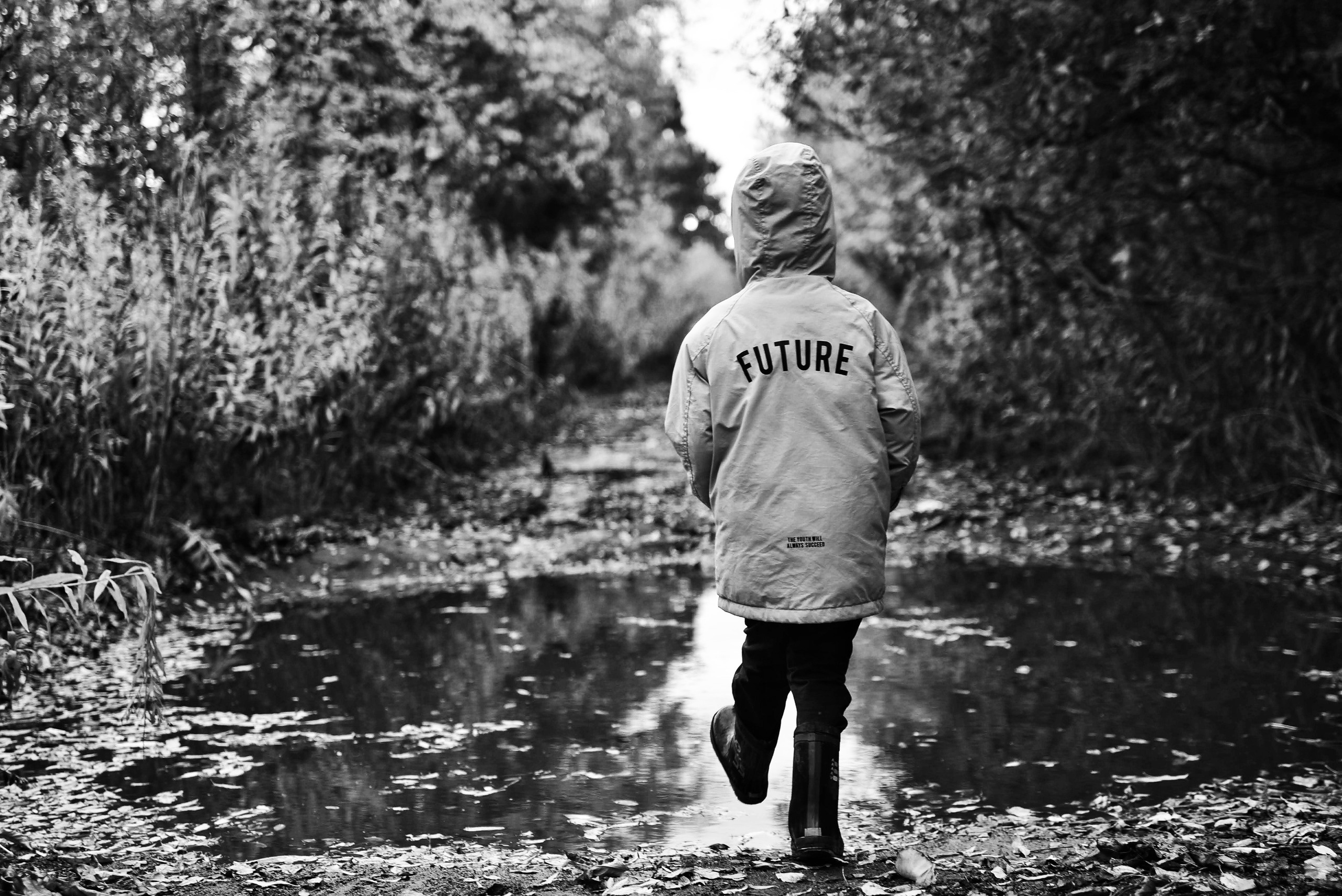 Чёрно-белый детский портрет. То ещё портфолио