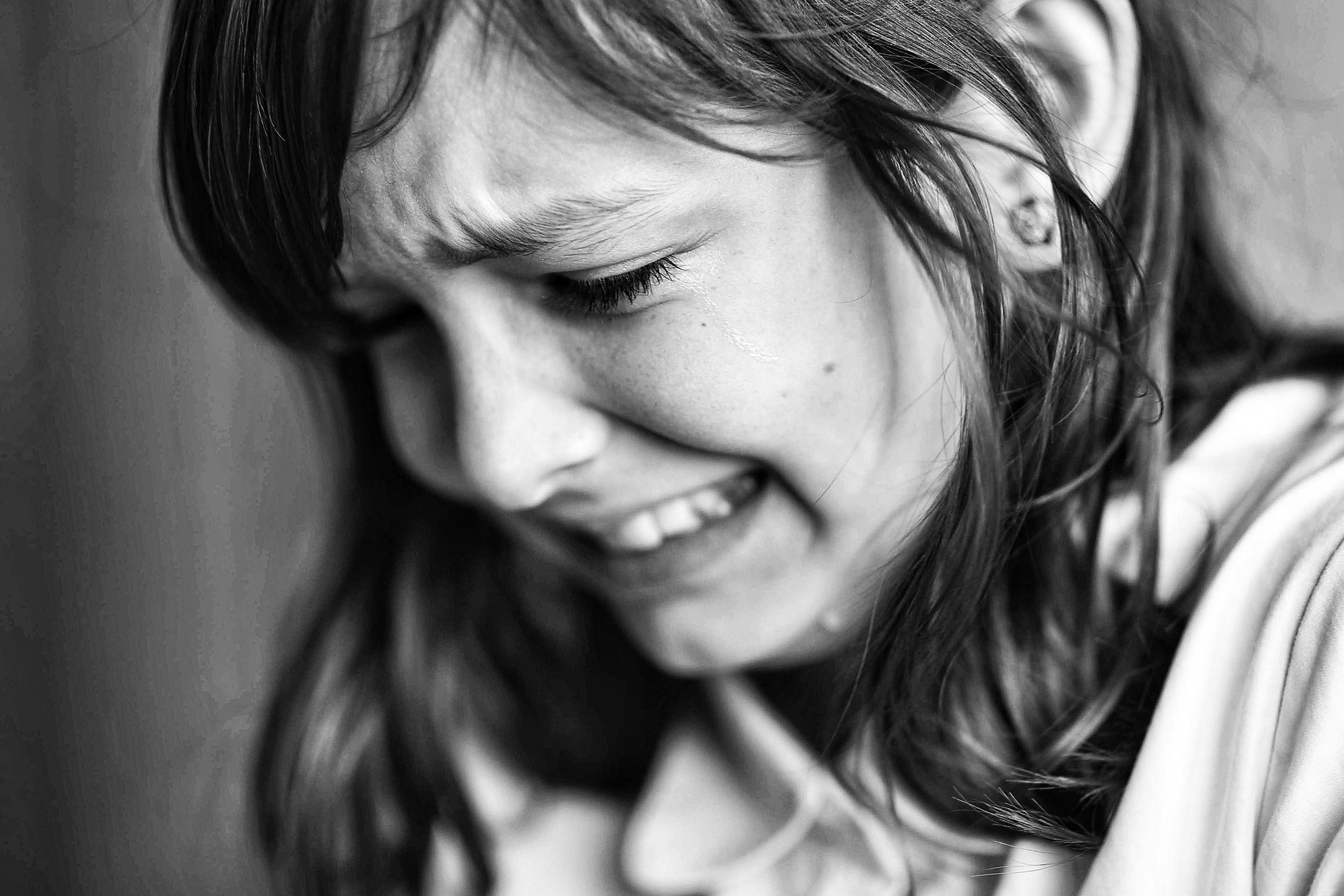 Чёрно-белый детский портрет. То ещё портфолио