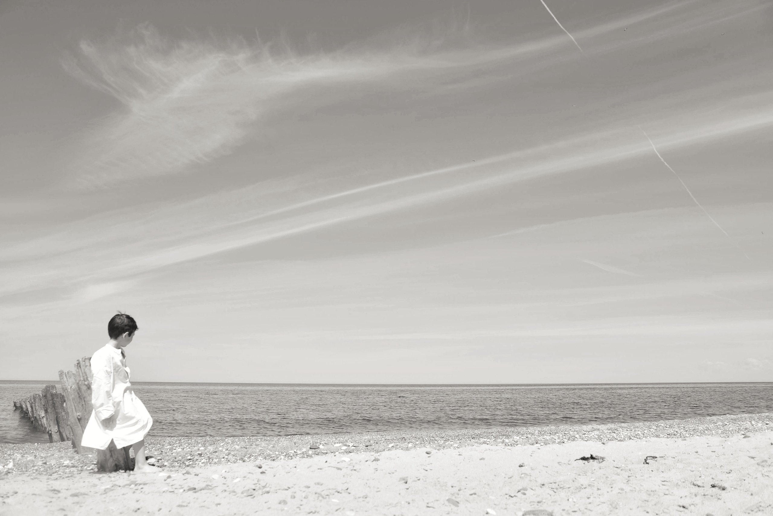 Чёрно-белый детский портрет. То ещё портфолио