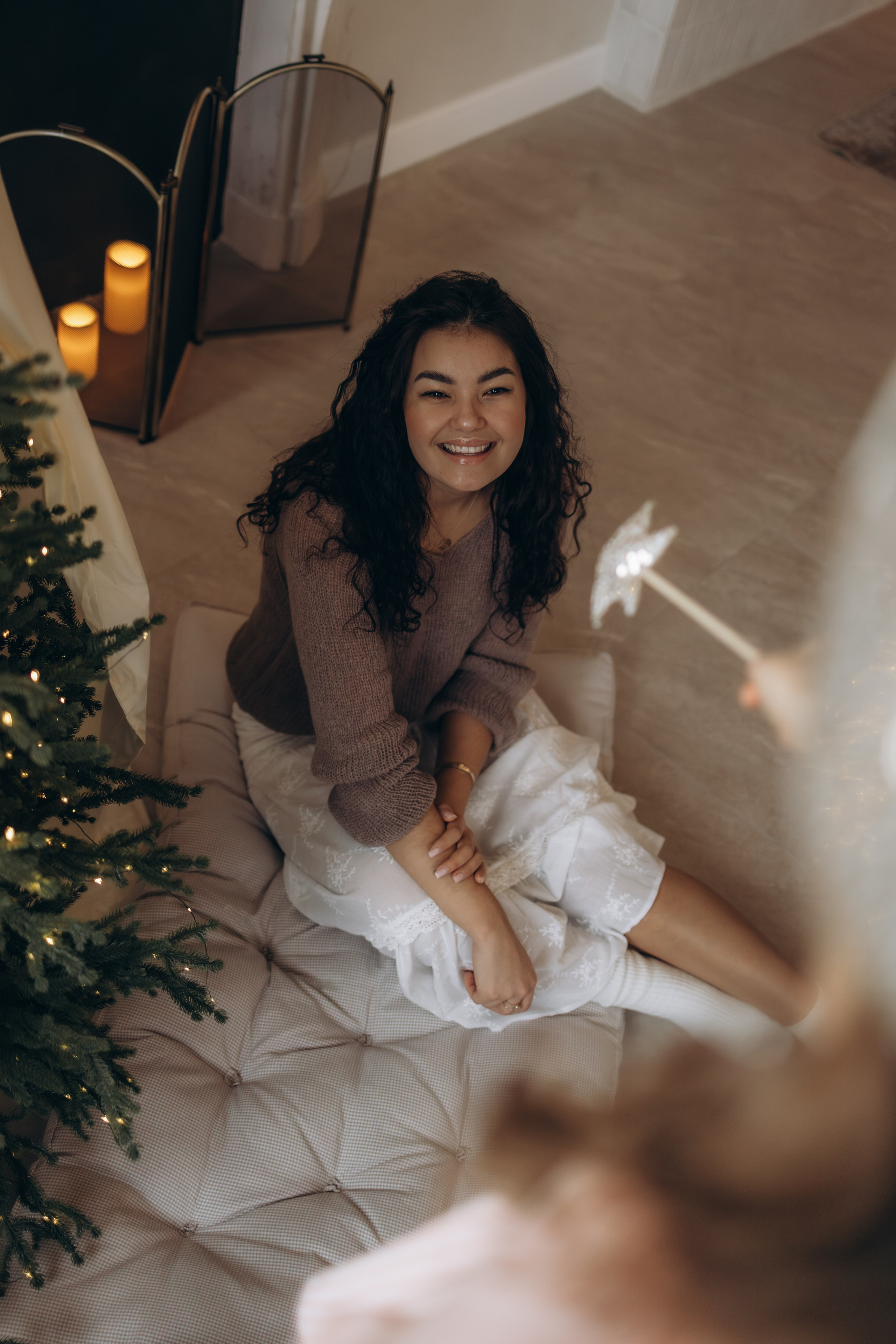 Мамочка и доченька в студии, г. Обнинск (Калужская обл.). Надежда Стар семейный и церковный фотограф в Жукове и Калужской области