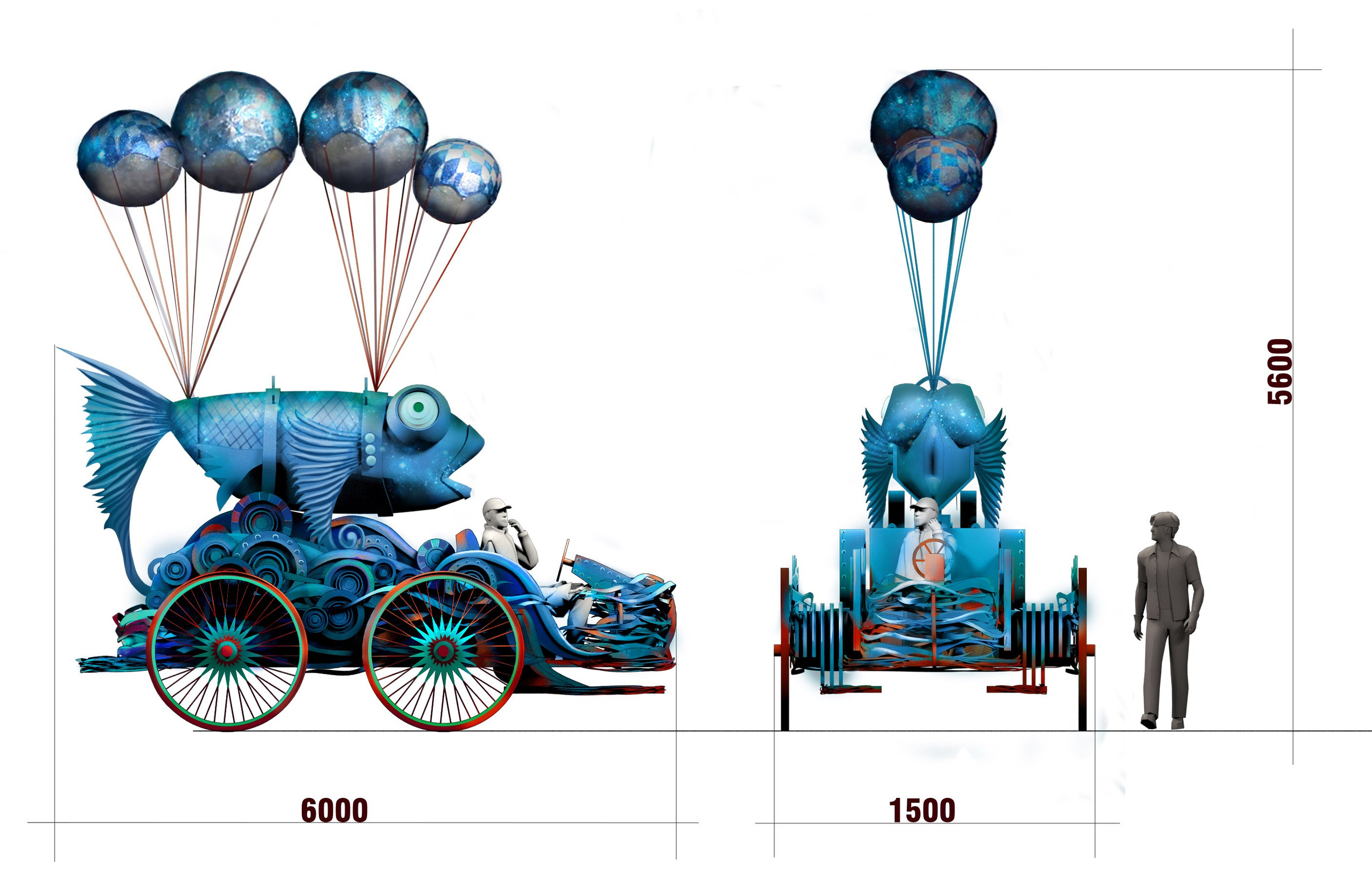 TECHNICAL DRAFTS. Munina Dina. Set design portfolio