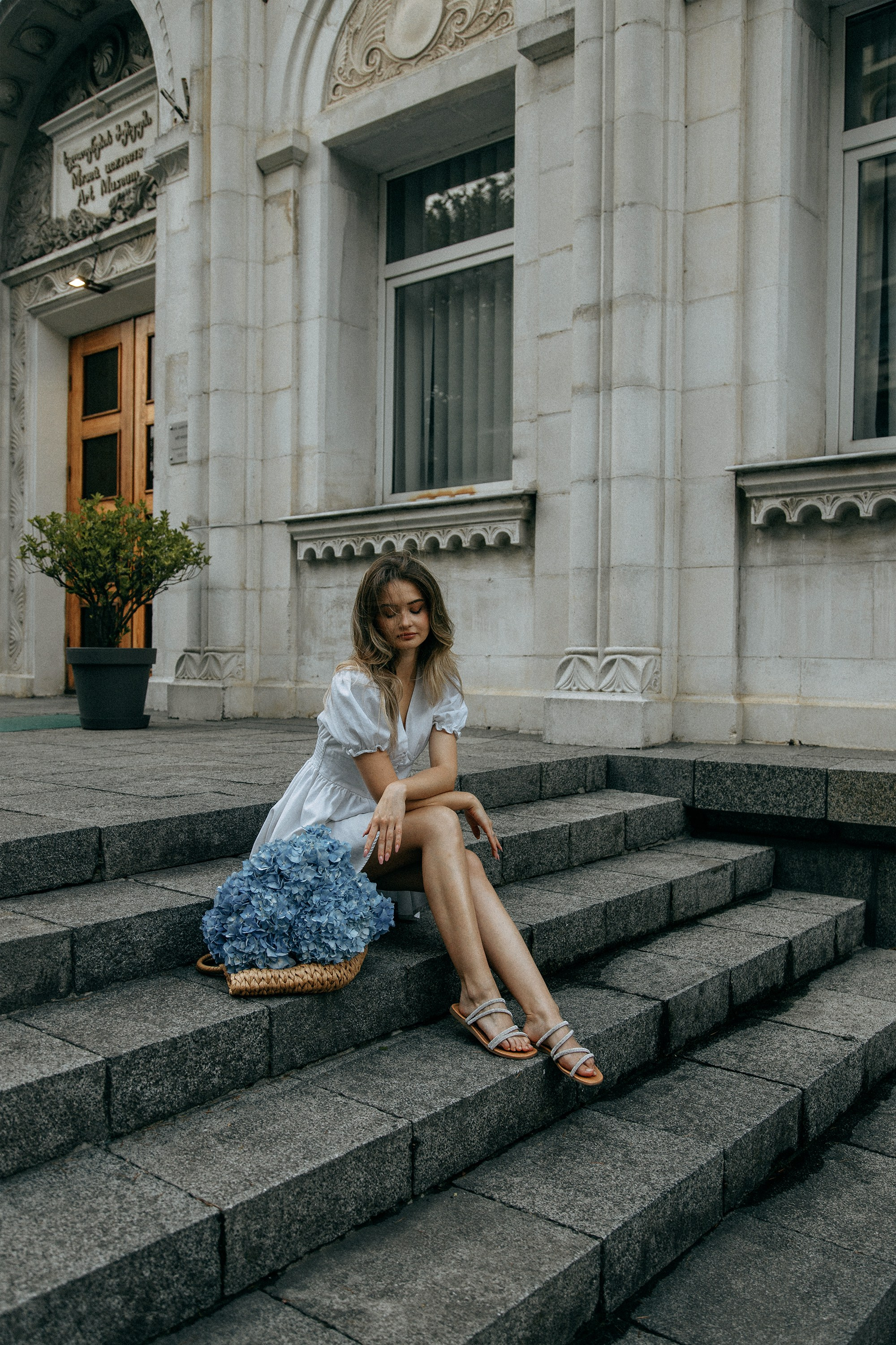 Фотосессия с гортензиями в Батуми