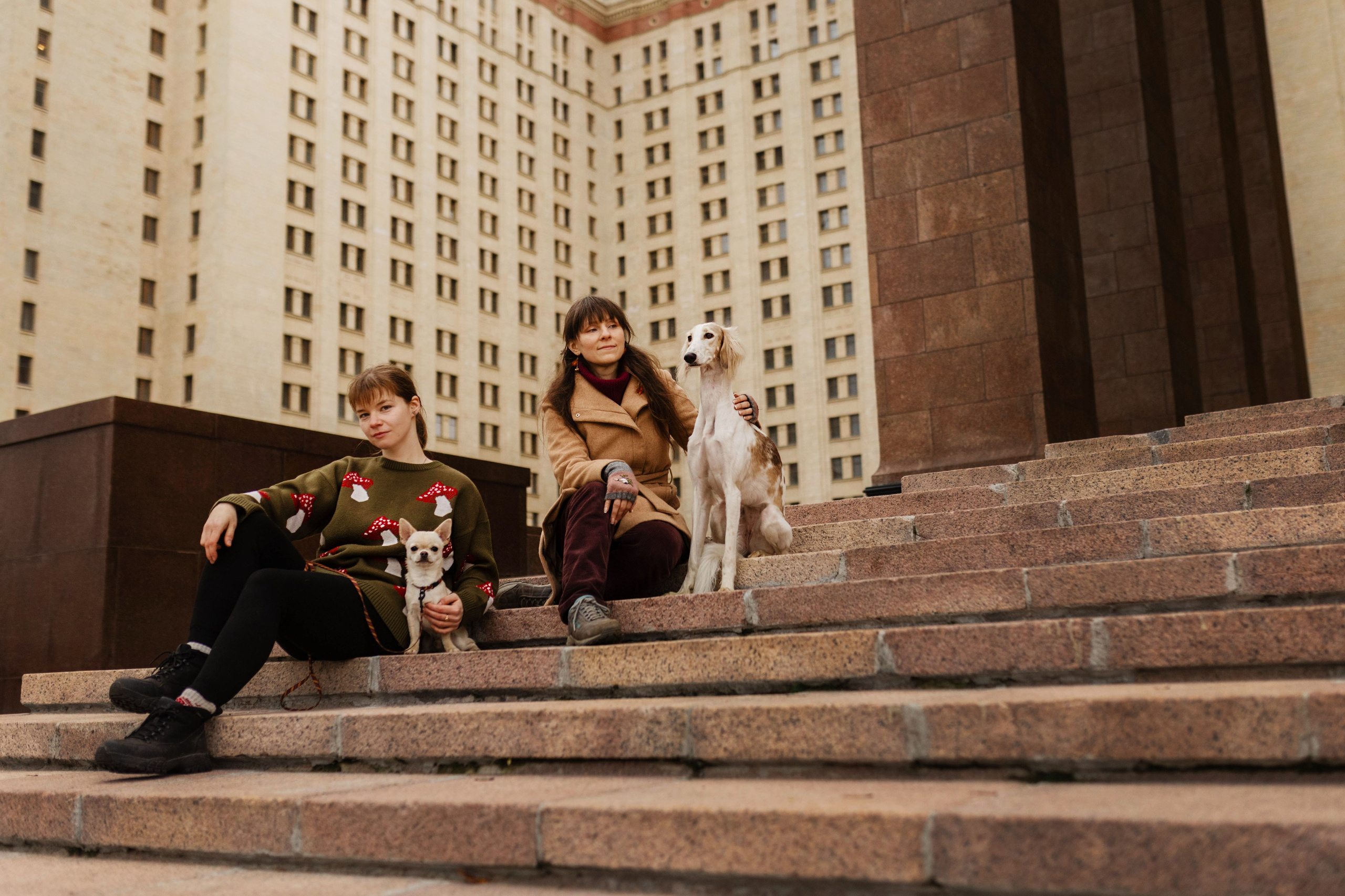 Москва / Марина и Лира, Полина и Деймон. Фотограф Кузина Вера