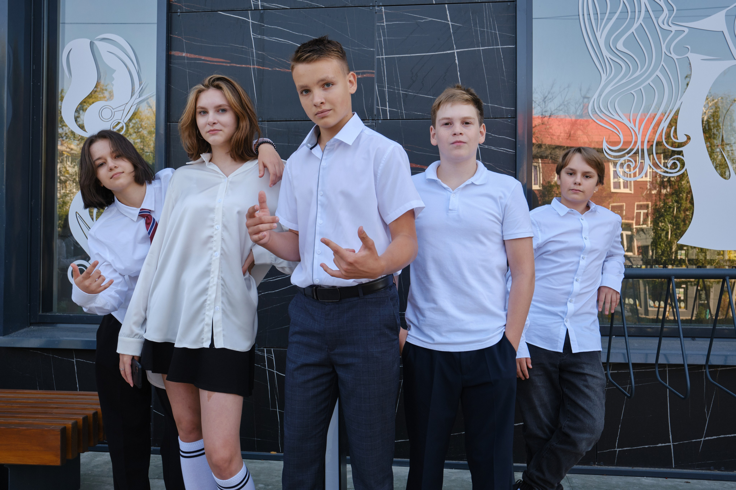 Школьный фотограф Самара. Фотосессия класса в школе, в студии. Цена