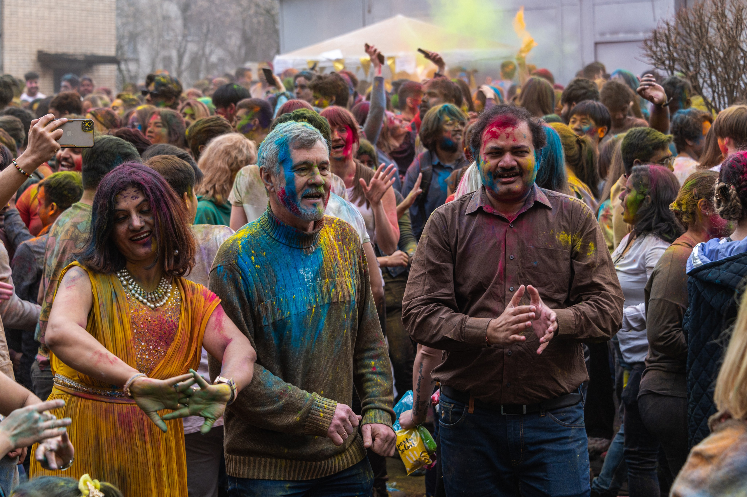 Праздник Холи в Москве. Фотограф Роман Адлер