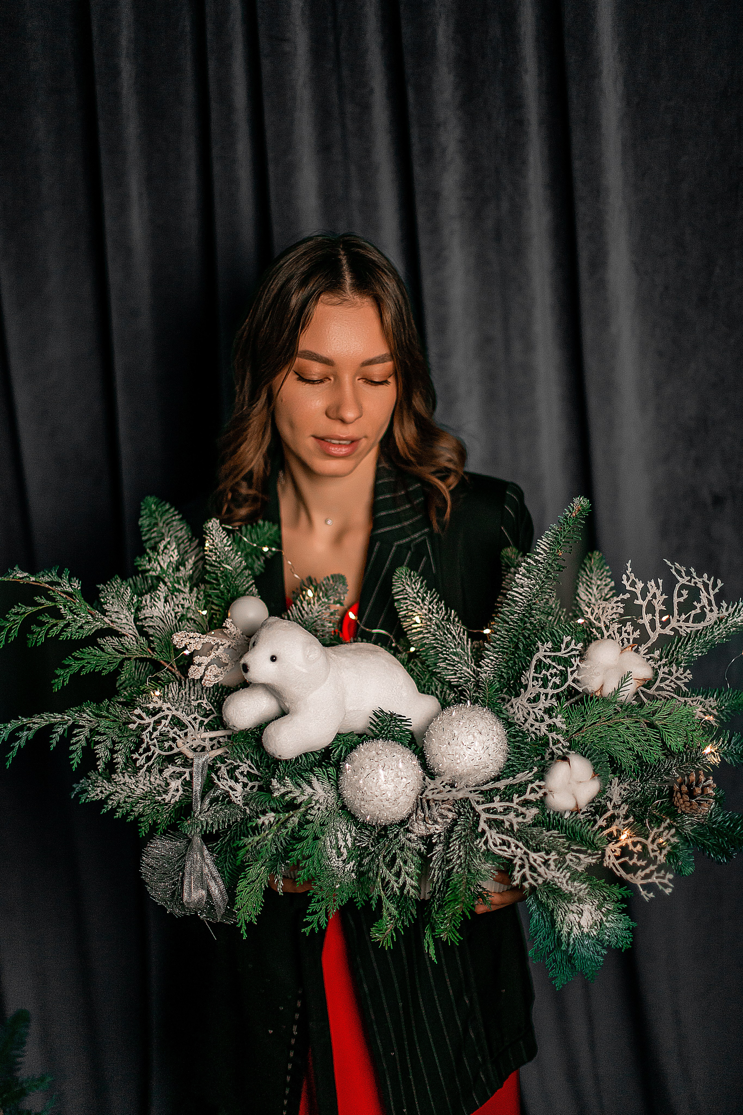 Новогодняя съемка для цветочного бутика. Семейный и индивидуальный фотограф в Ростове-на-Дону