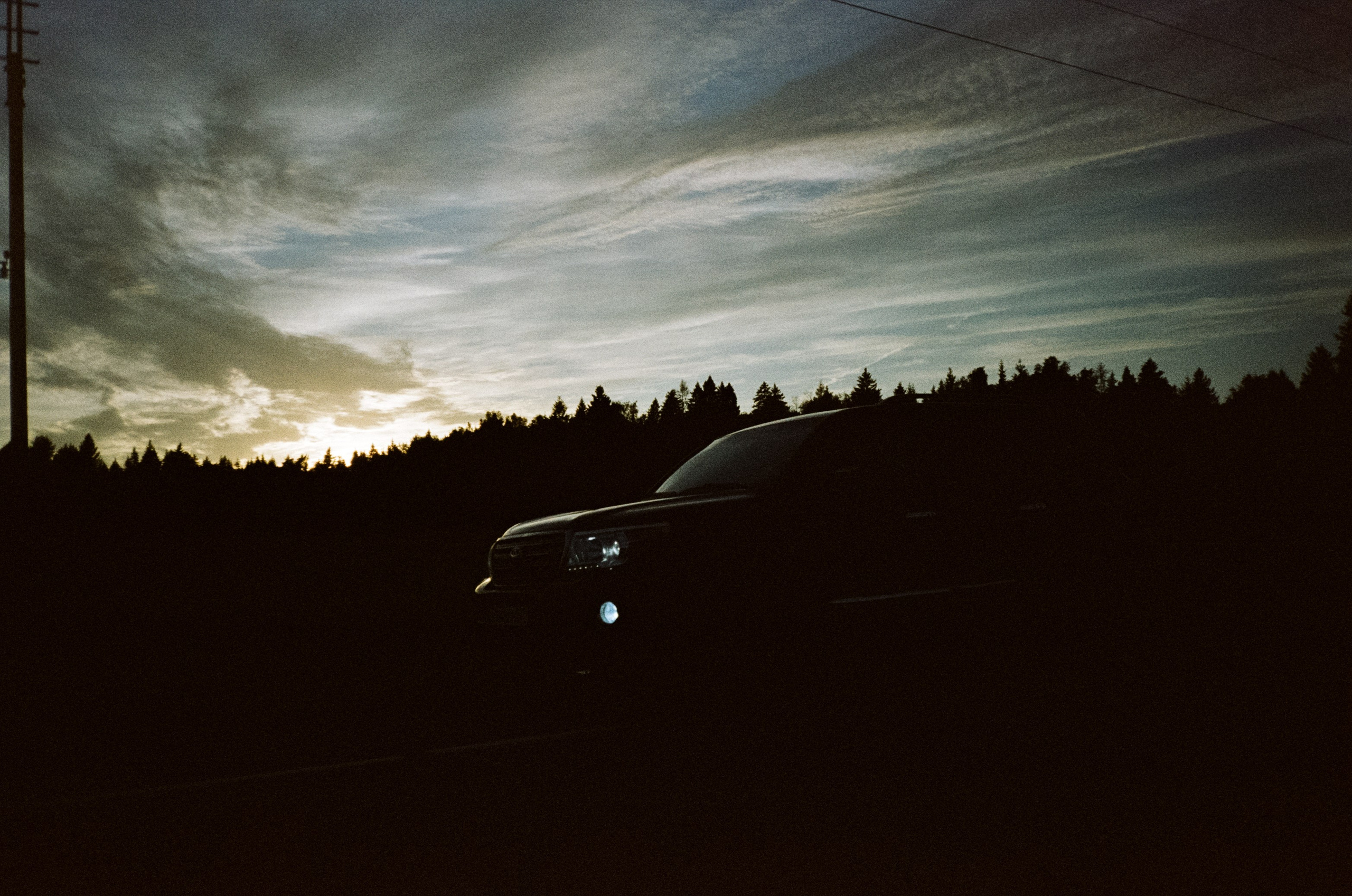 Ricoh MF-1 / Fujifilm X-tra 400 (просрочка) / Закат в Котово