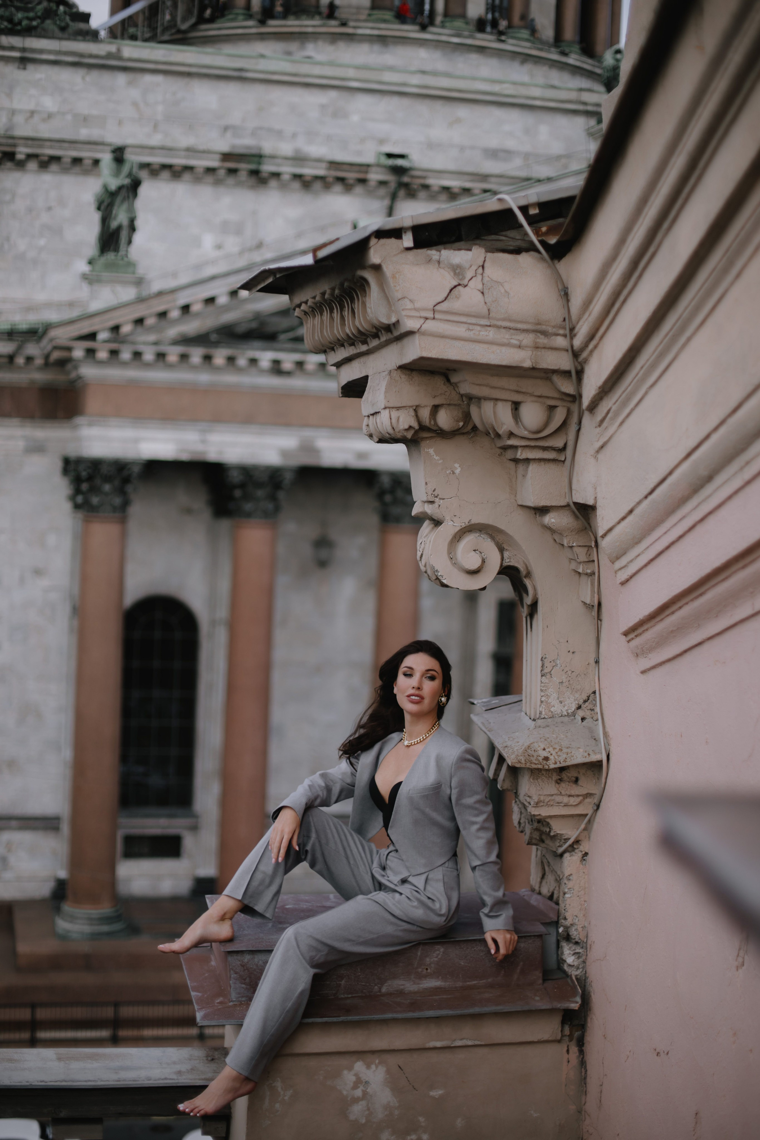 Вероника (съемка на крыше). Фотограф в Москве и Санкт-Петербурге Дарина