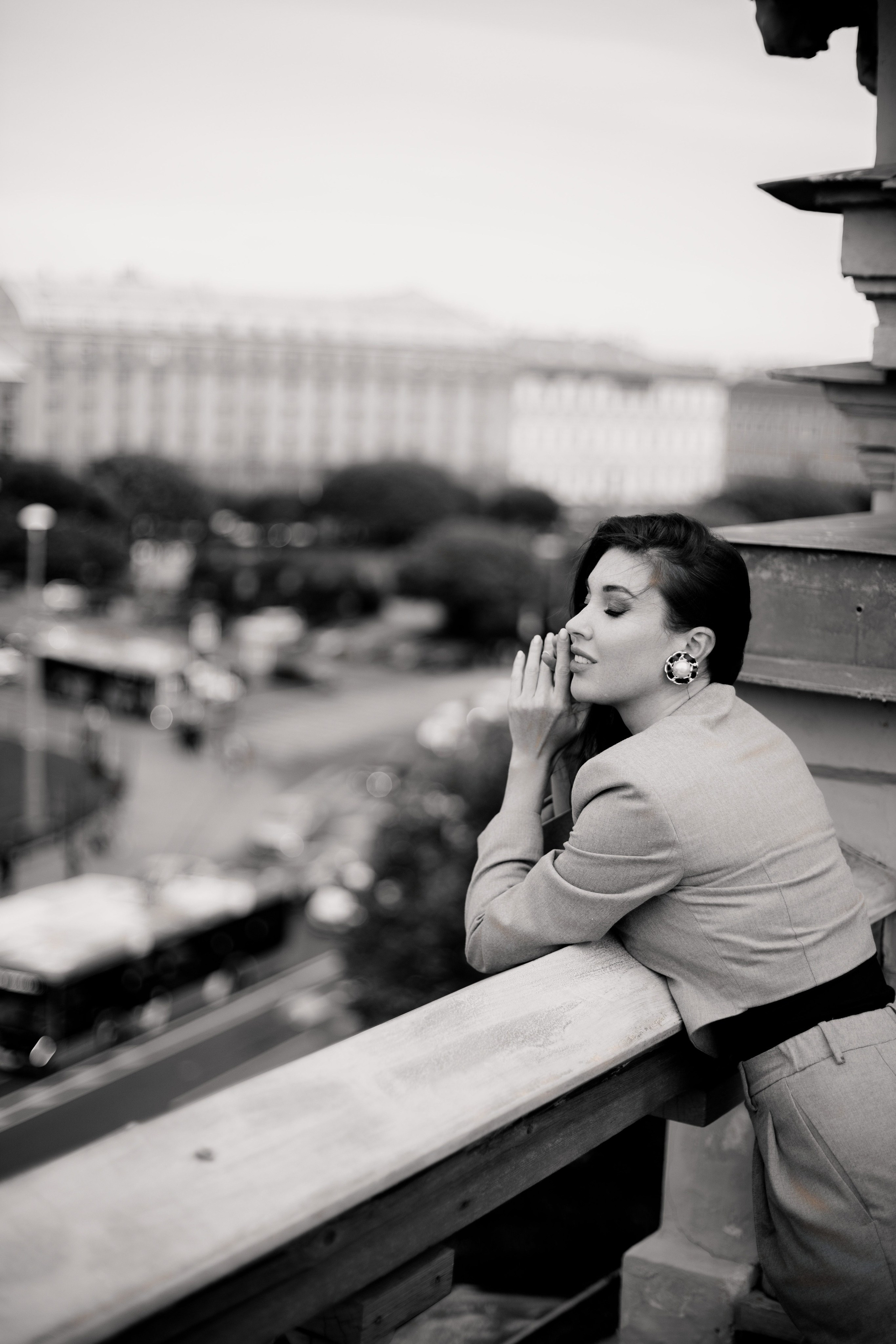 Вероника (съемка на крыше). Фотограф в Москве и Санкт-Петербурге Дарина