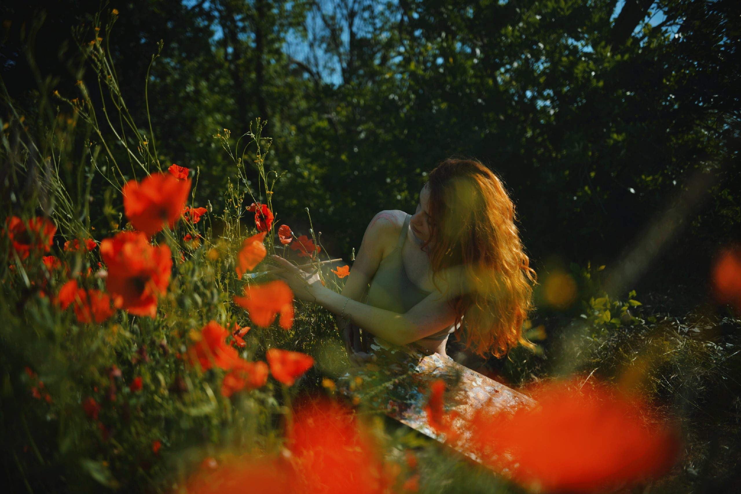 Марина и маковое поле. Арт-фотограф Евгений Матвиенко