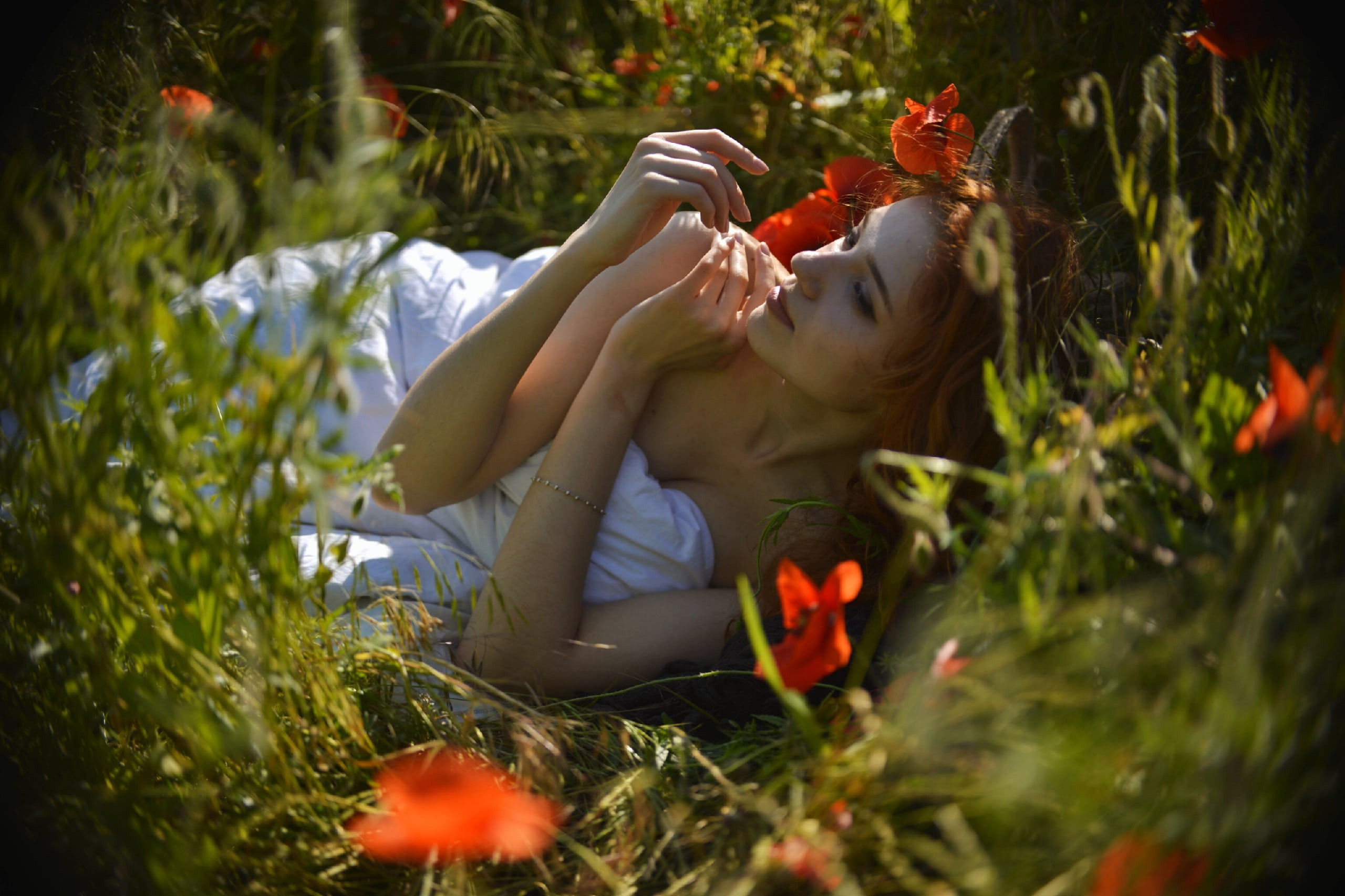 Марина и маковое поле. Арт-фотограф Евгений Матвиенко