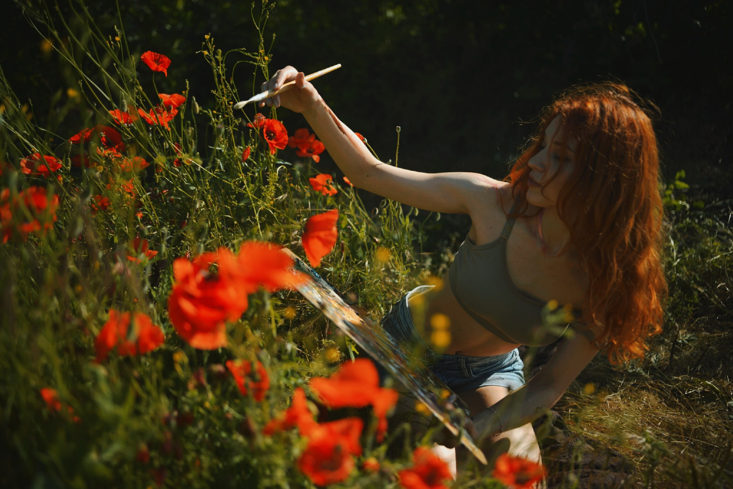 Марина и маковое поле. Арт-фотограф Евгений Матвиенко