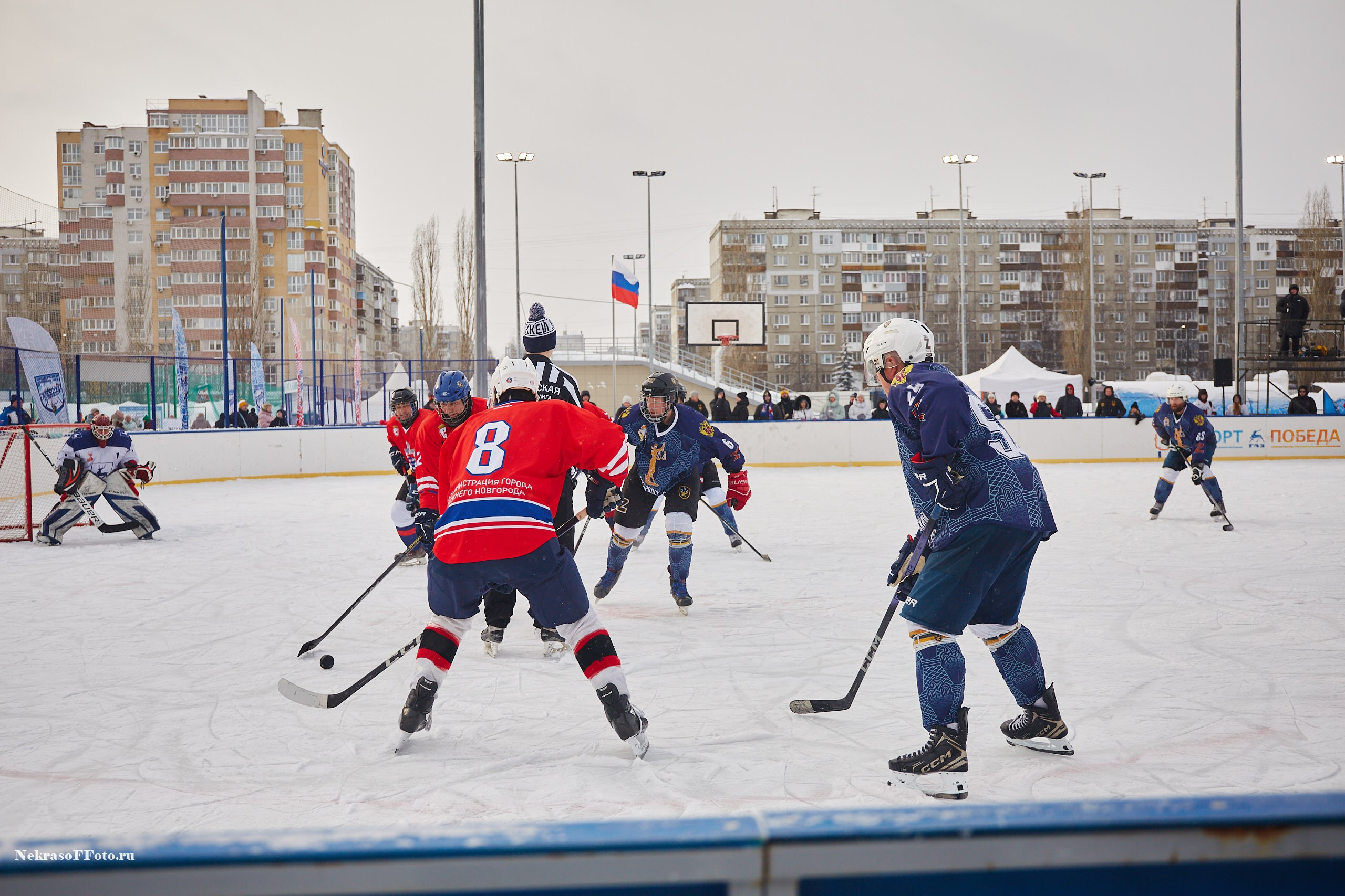 Турнир по хоккею «Русская классика» в рамках Офицерской хоккейной лиги. Спортивный фотограф Некрасов Денис