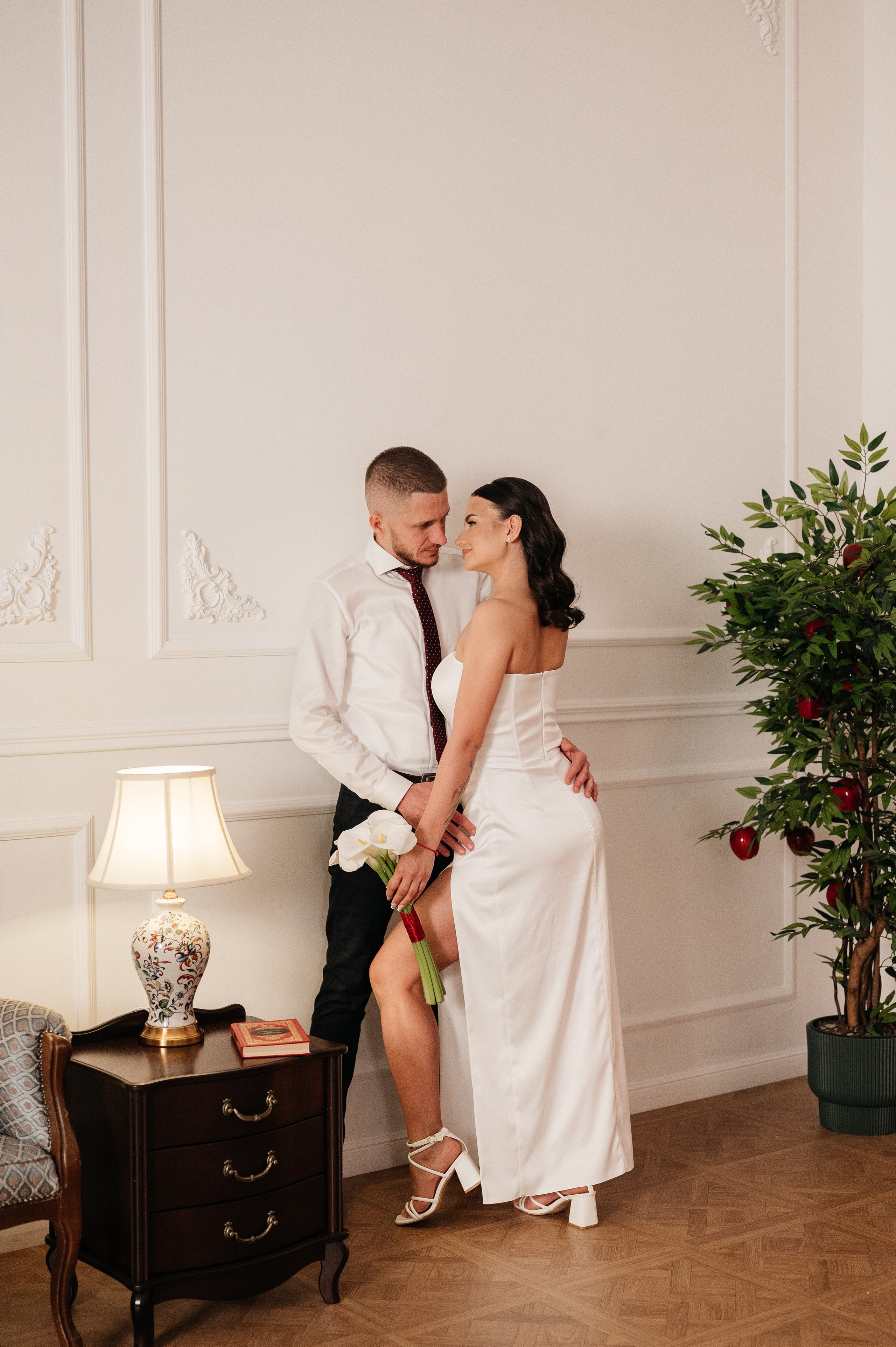 Свадебная фотосессия в студии. Свадебный и семейный фотограф в Краснодаре Алина Мельник