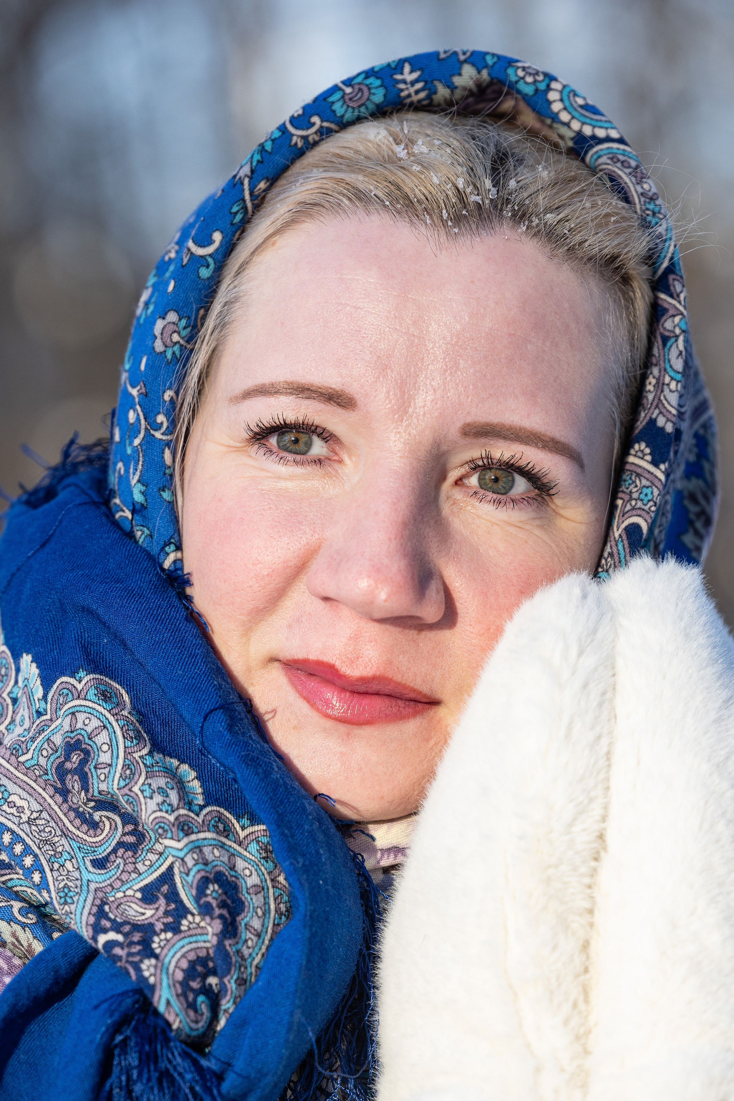 Олеся. Зимний фотосет. Фотограф Владимир Охрименко