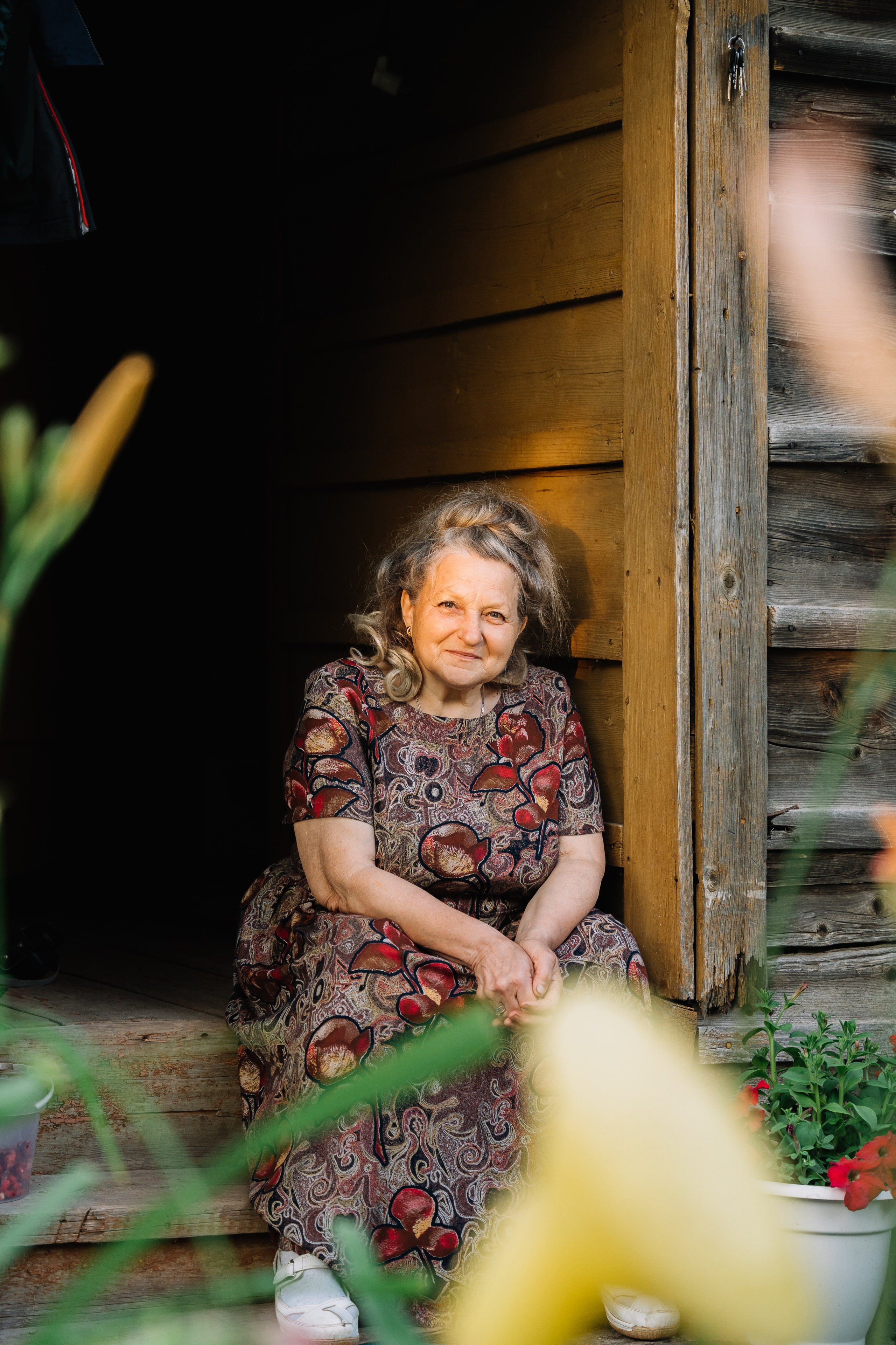 На даче по семейному