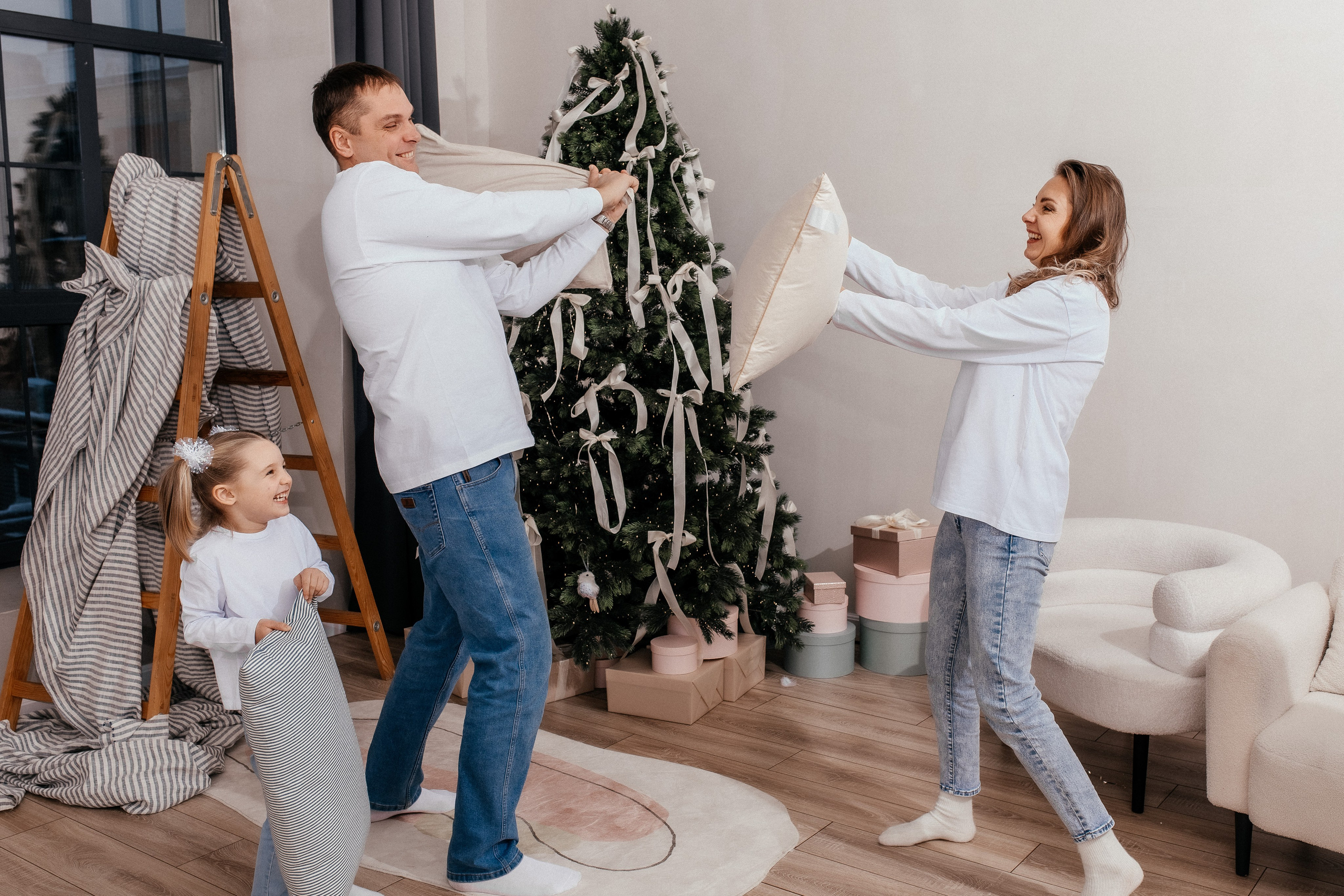 Новогодняя семейная в студии. Профессиональный фотограф, Москва |Видное Елена Елизарова