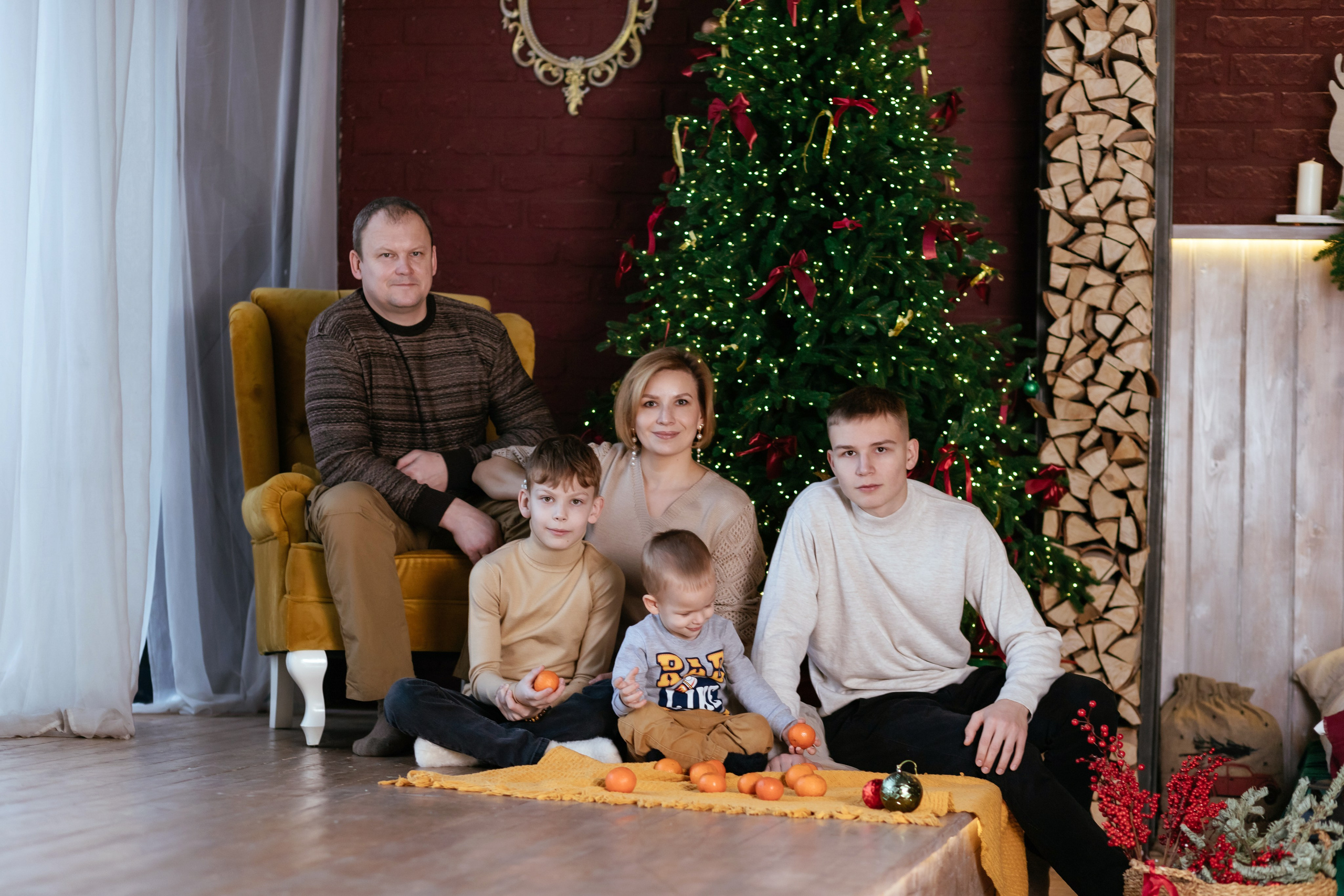 Новогодняя семейная съёмка. EtoStudio. Семейный фотограф в Минске Приболовец Светлана