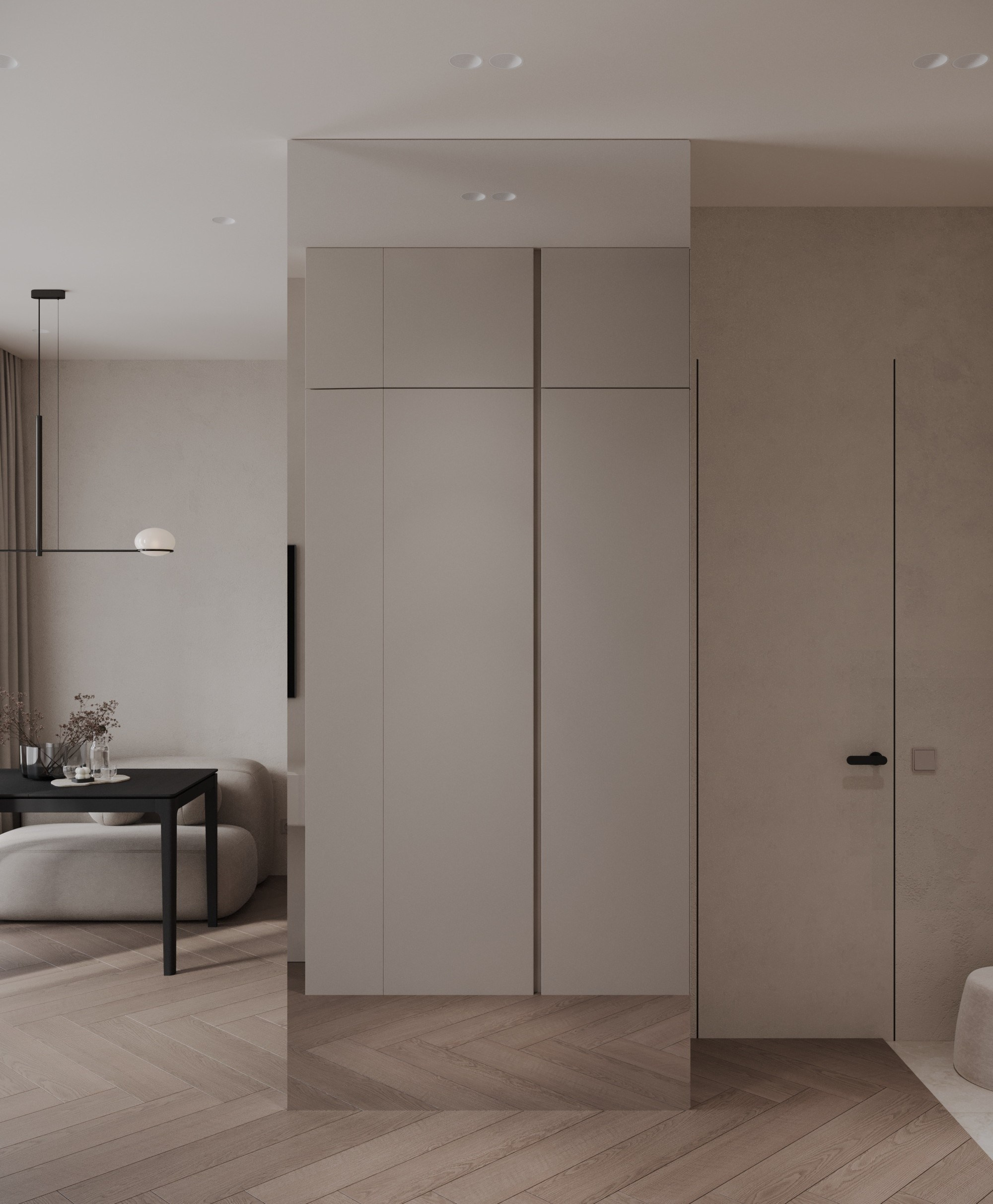 Дизайн-проект студии г. Санкт-Петербург ID Kudrovo. Дизайн интерьеров, 3D визуализации