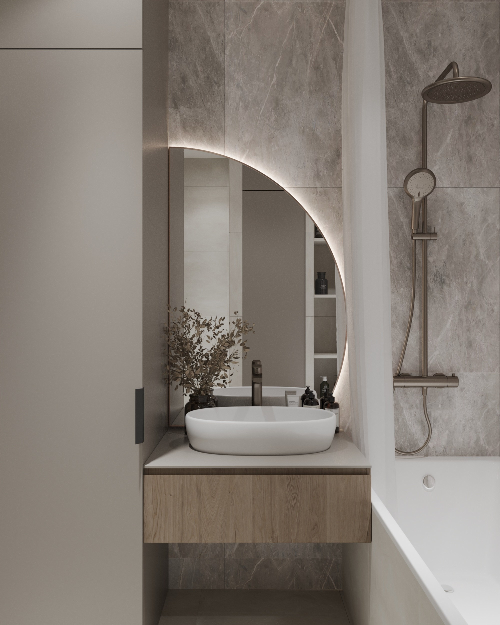 Дизайн-проект ЖК Спортивная Деревня. Дизайн интерьеров, 3D визуализации