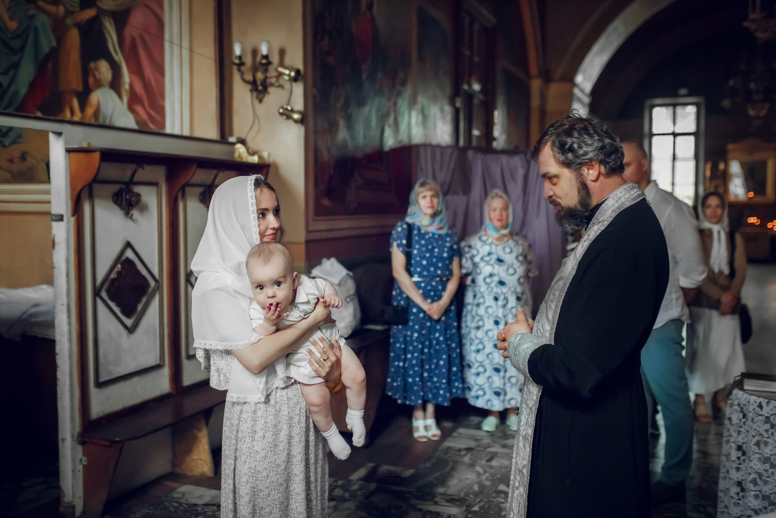 Крещение Бориса. Фотограф на Крещение, семейный фотограф в Москве