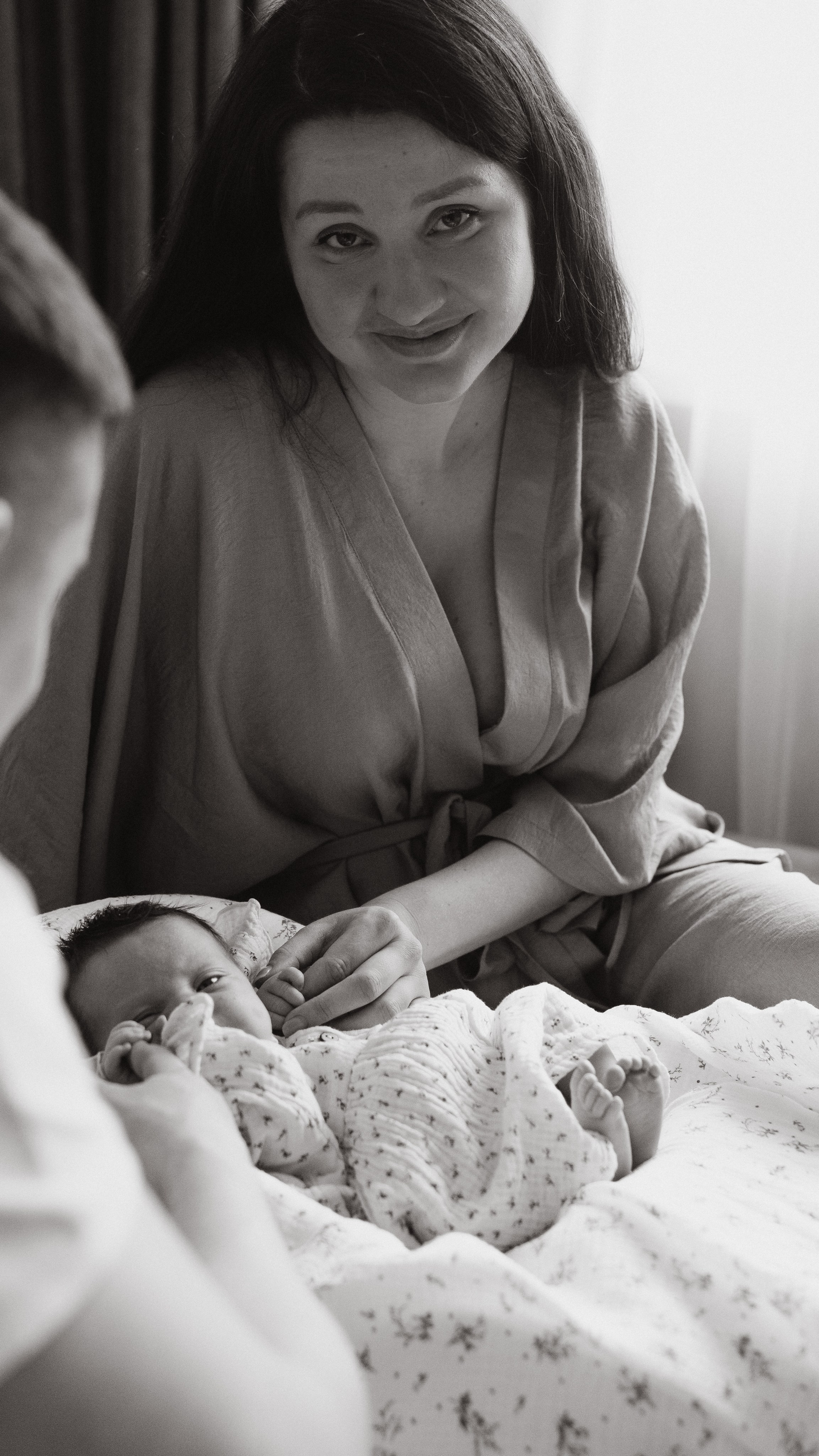 Эмилии 10 дней. Семейный, ньюборн фотограф, фотограф на роды в Москве, Виктория Тюльдюкова