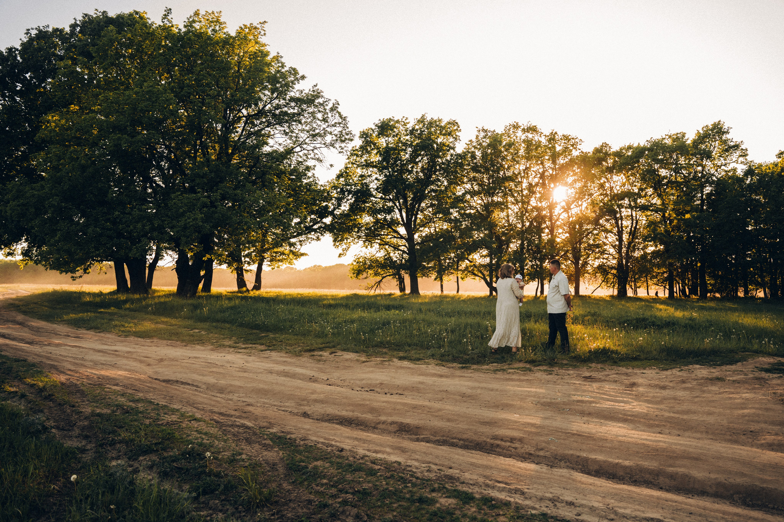 Семейная съемка на закате